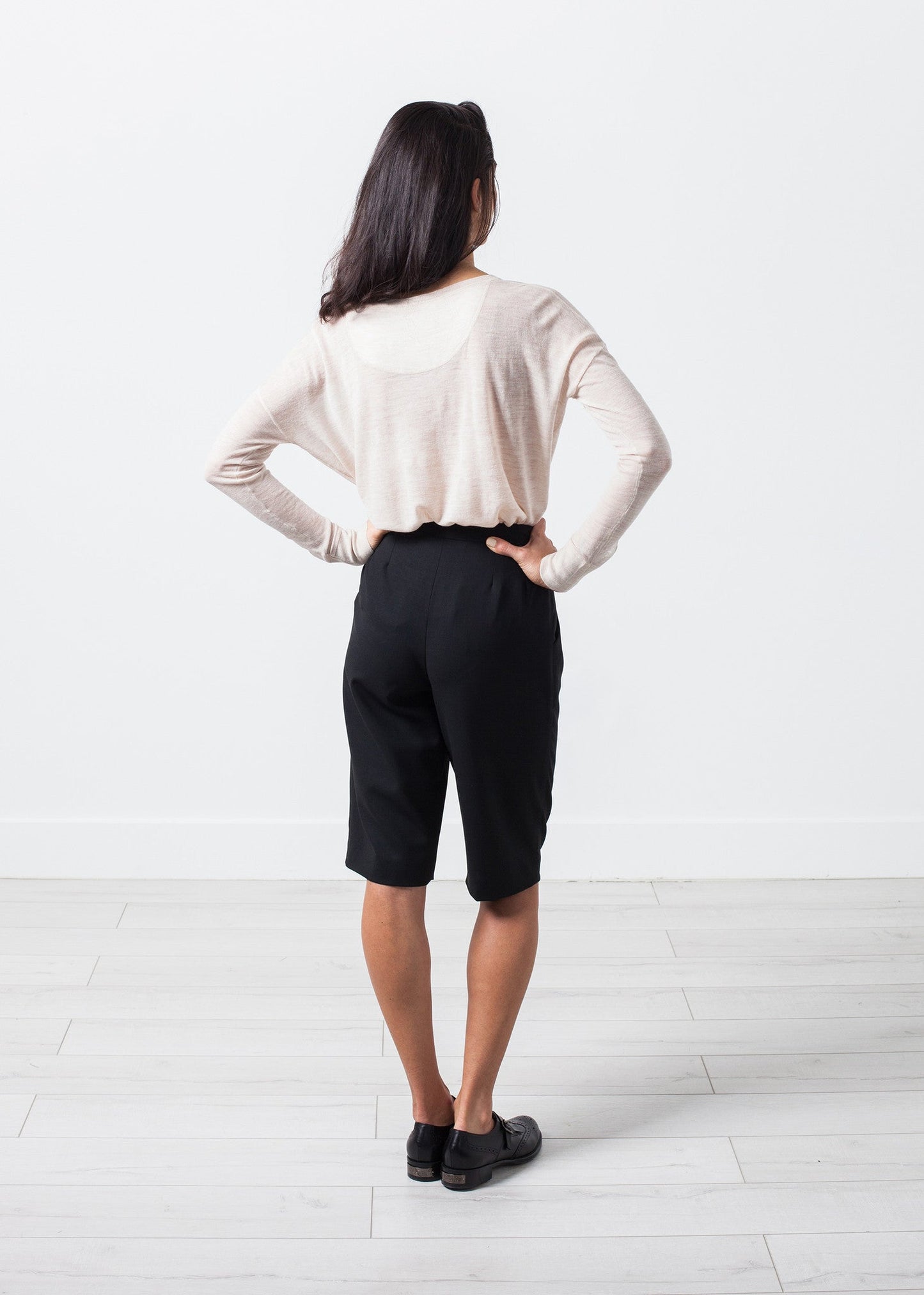 Pantaloncini in tessuto nero