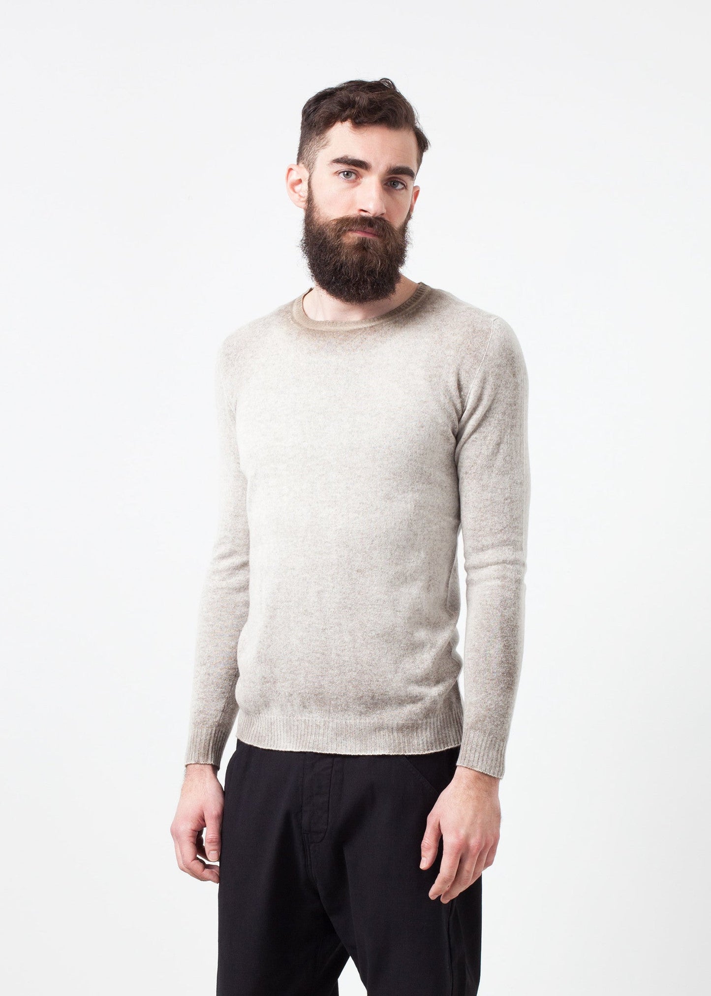 Girocollo in cashmere screziato