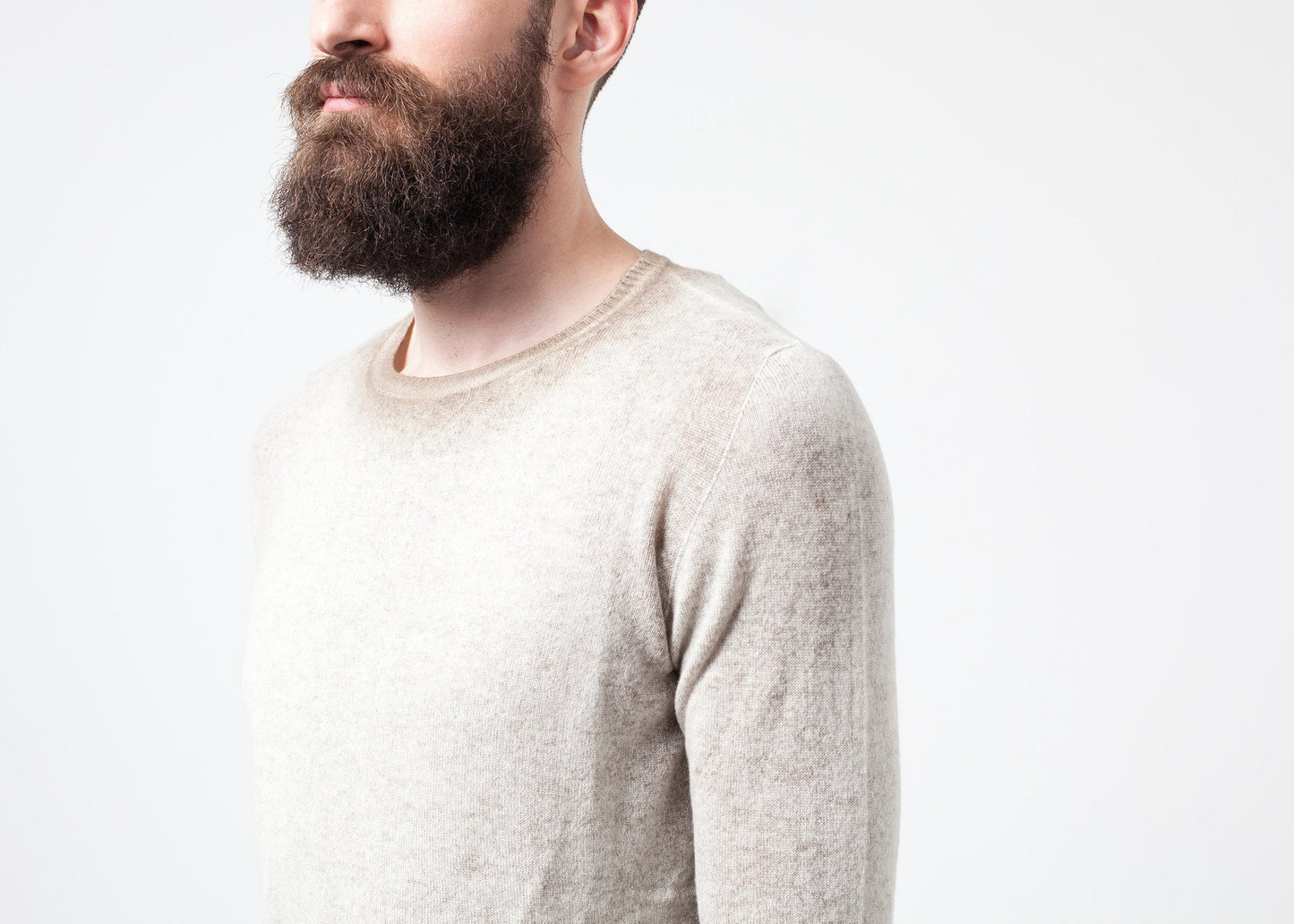 Girocollo in cashmere screziato
