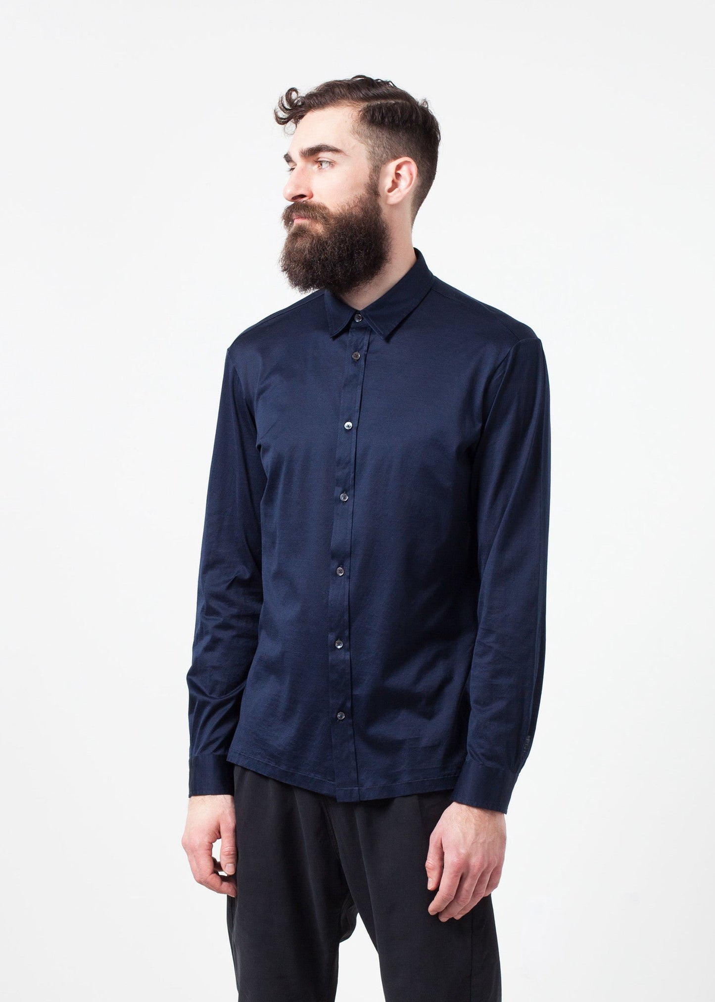 Scozia Button-Up in blu marino