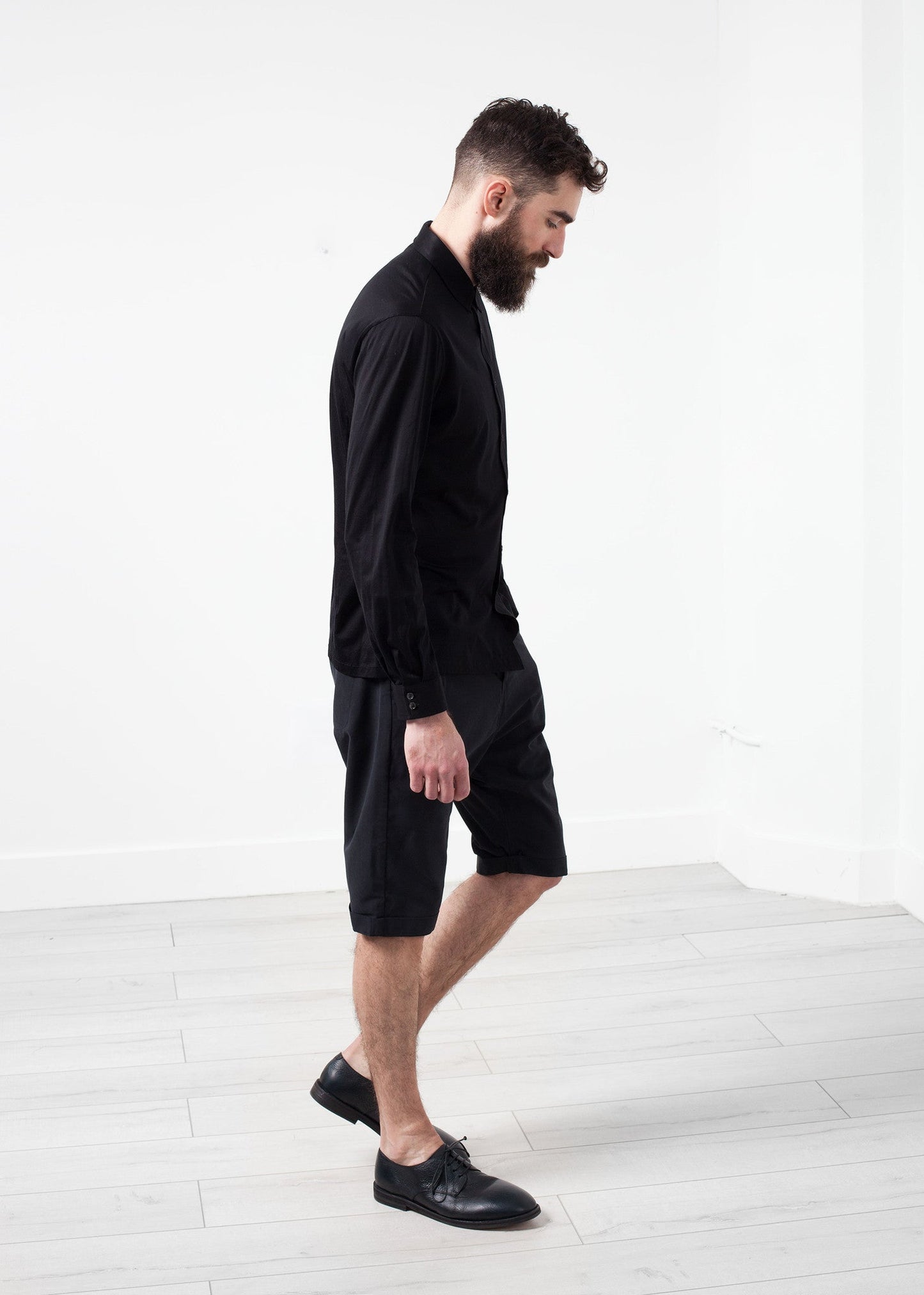 Scozia Button-Up in nero
