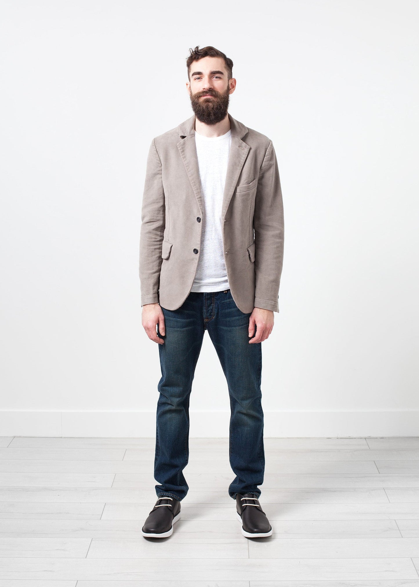 Blazer in cotone garzato Zepo