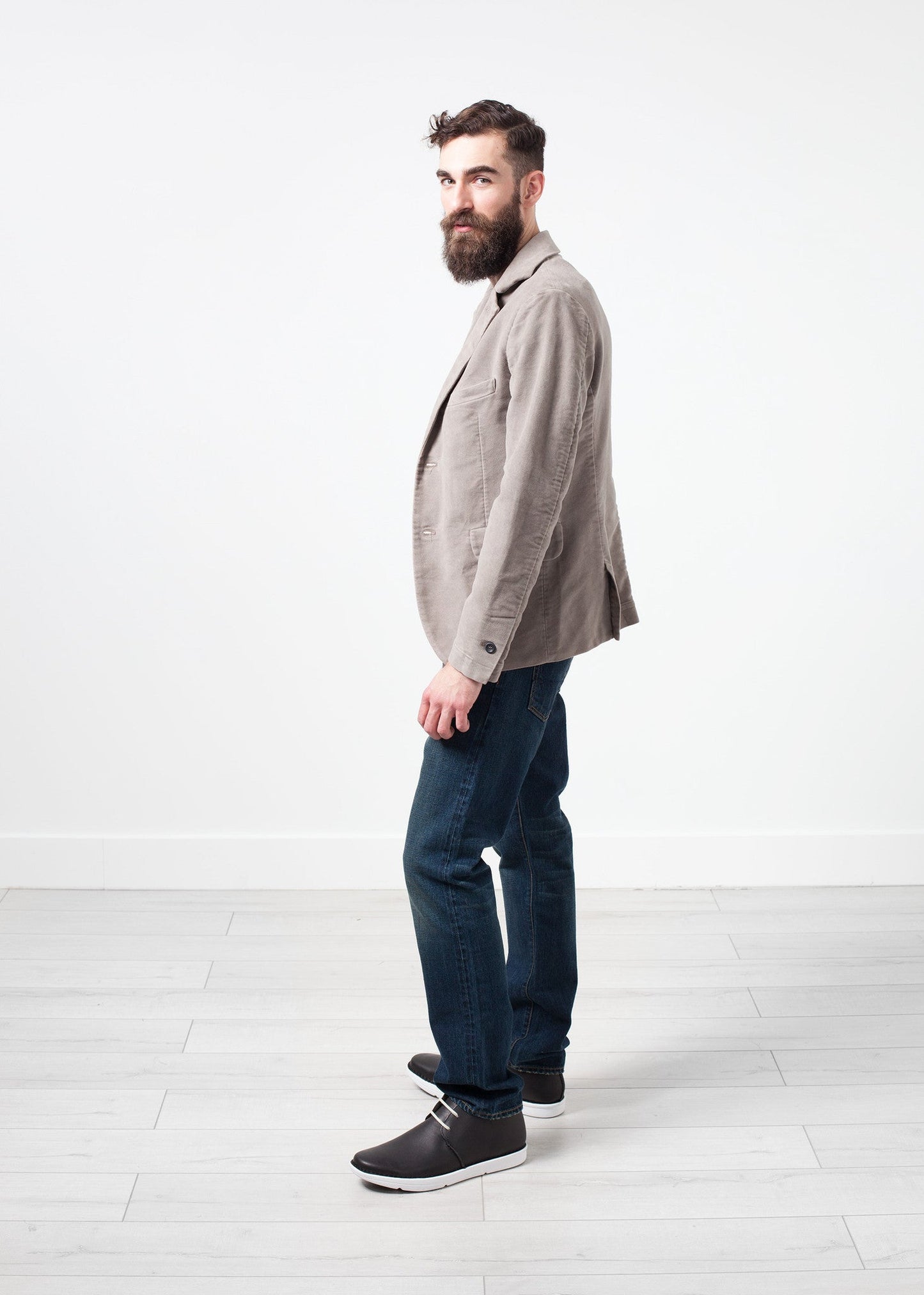 Blazer in cotone garzato Zepo