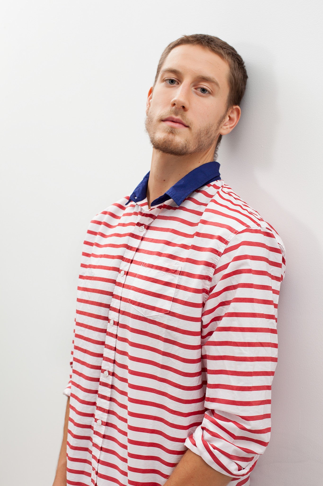 Camicia Luke a righe rosse