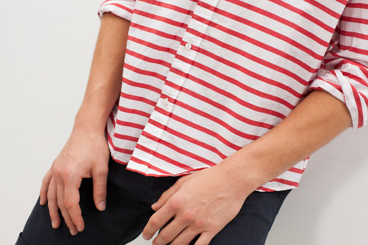 Camicia Luke a righe rosse