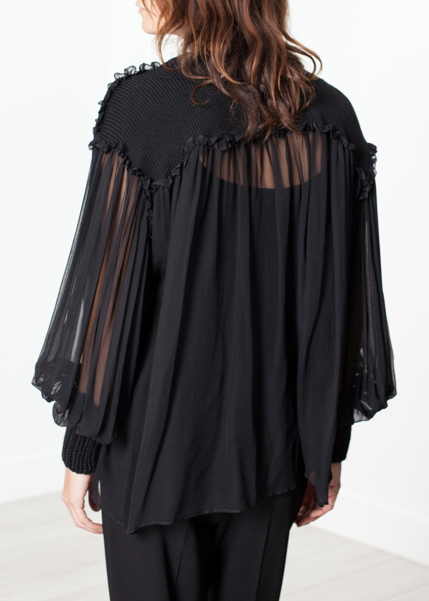 Maglione di seta Poeta in nero