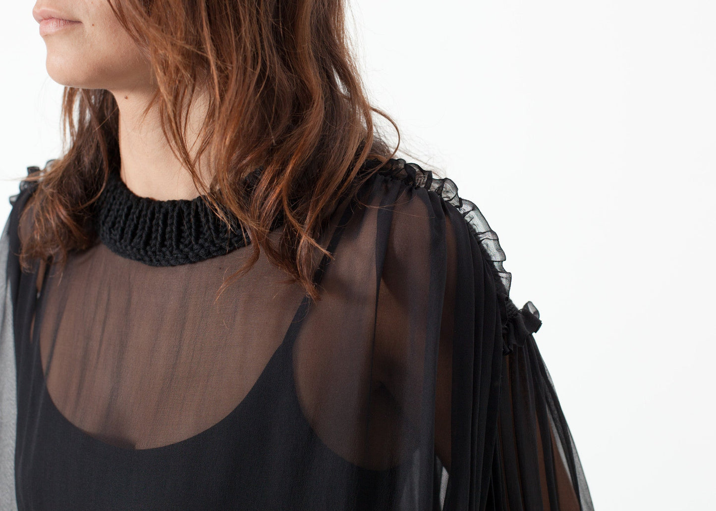 Maglione di seta Poeta in nero