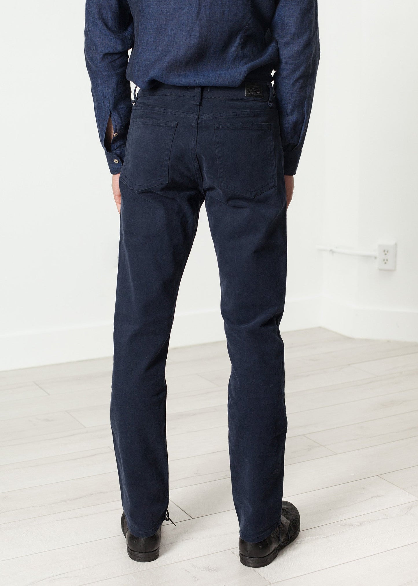Pantaloni in twill Alex in blu marino