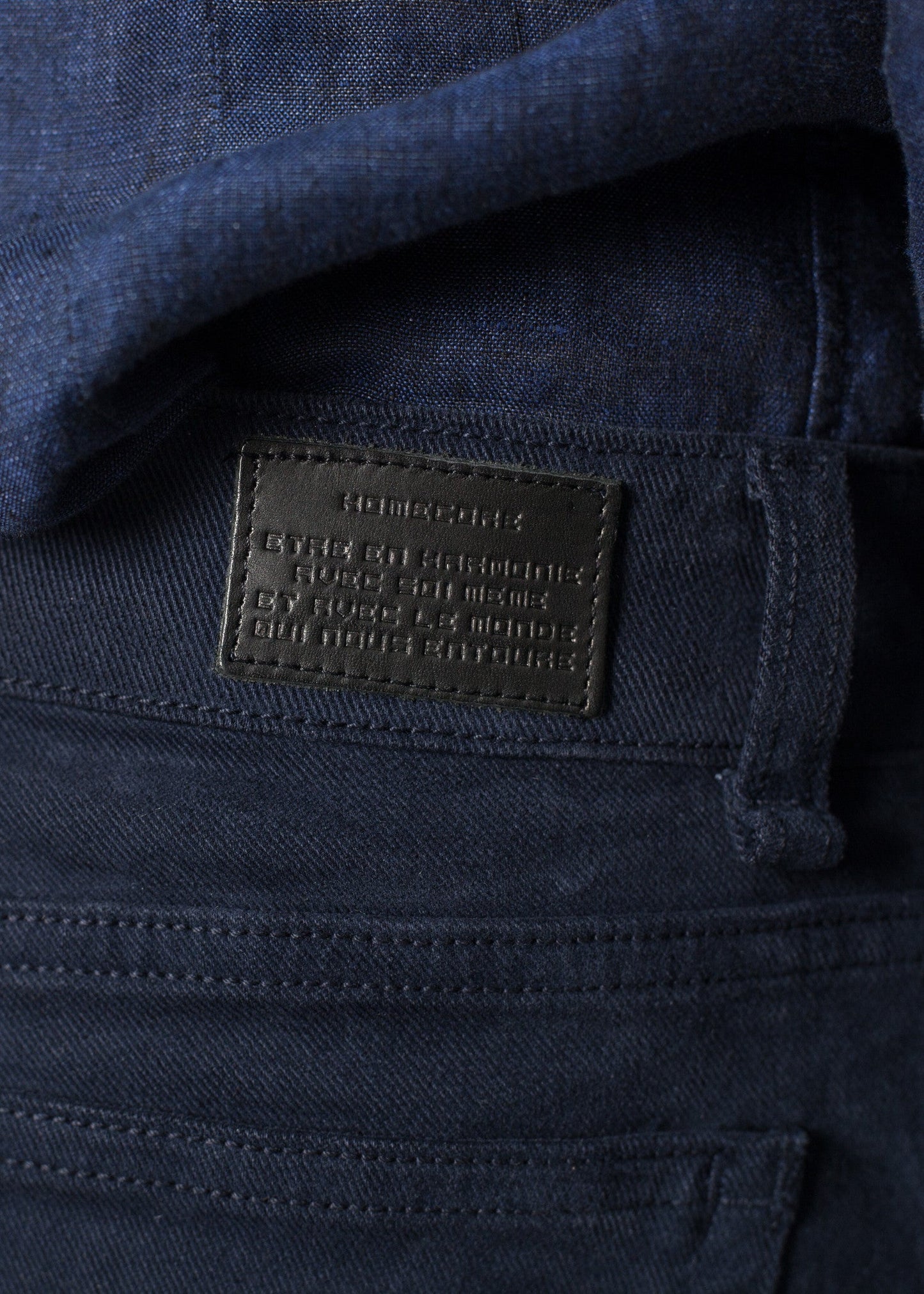 Pantaloni in twill Alex in blu marino