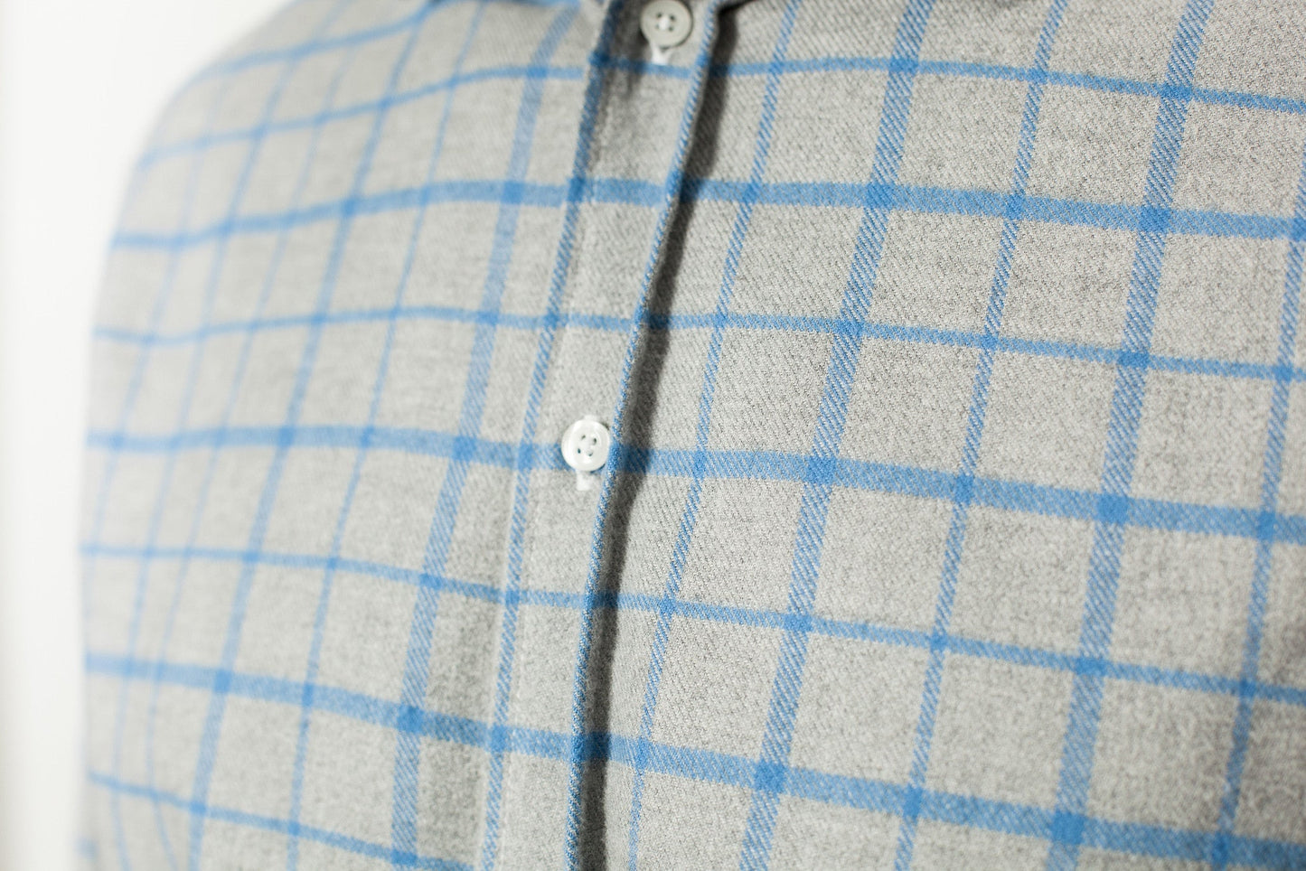 Camicia Paul in flanella grigia