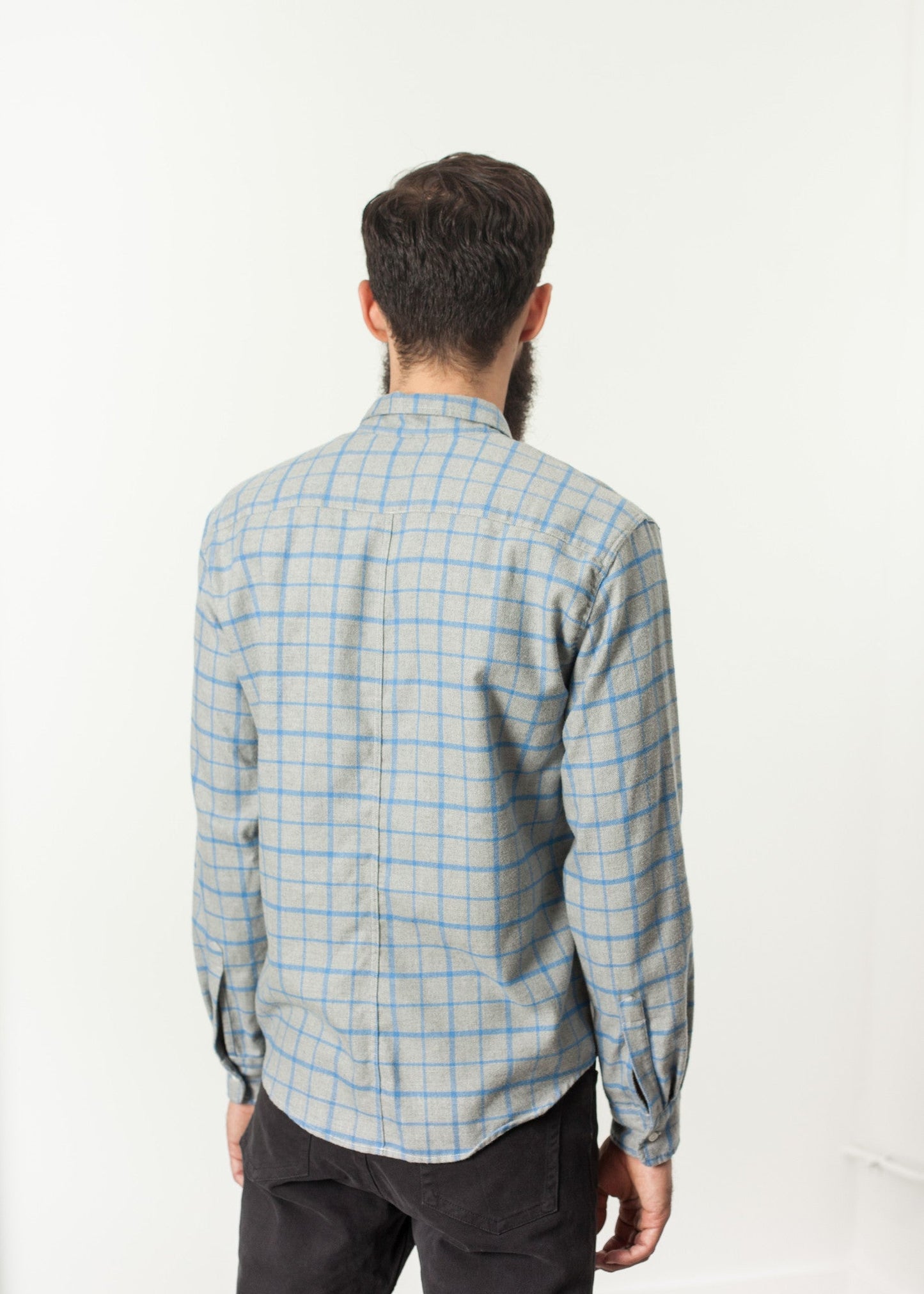Camicia Paul in flanella grigia