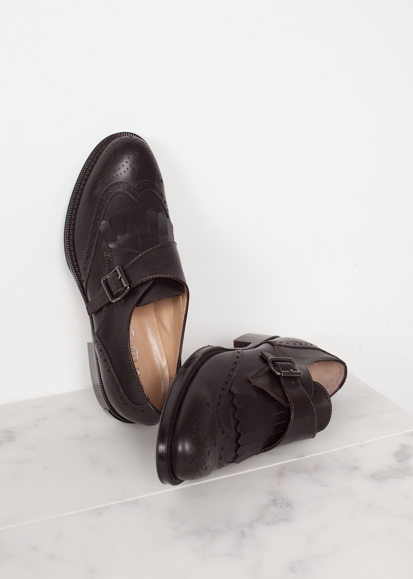 Scarpe da golf in marrone