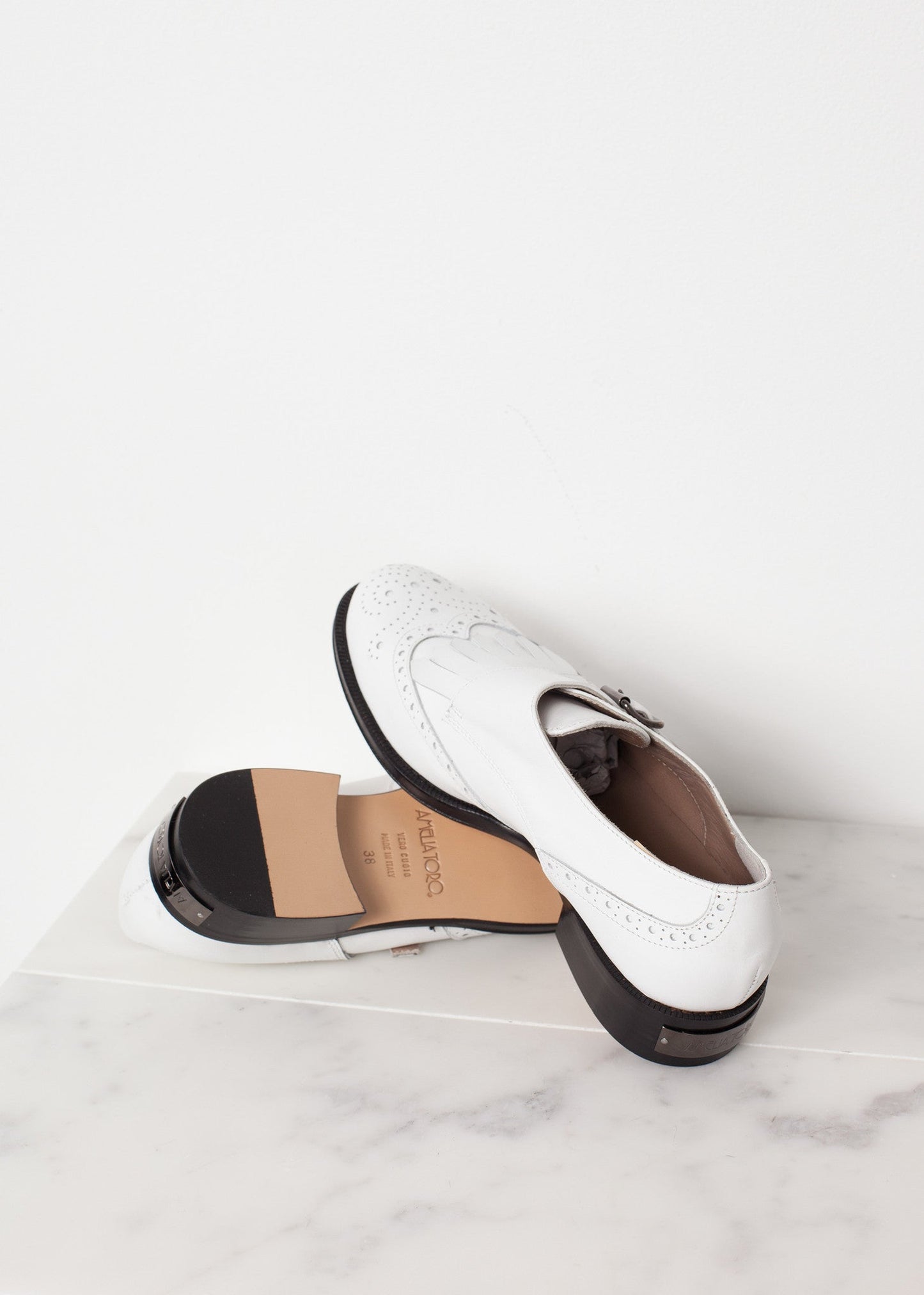 Scarpa da golf in bianco