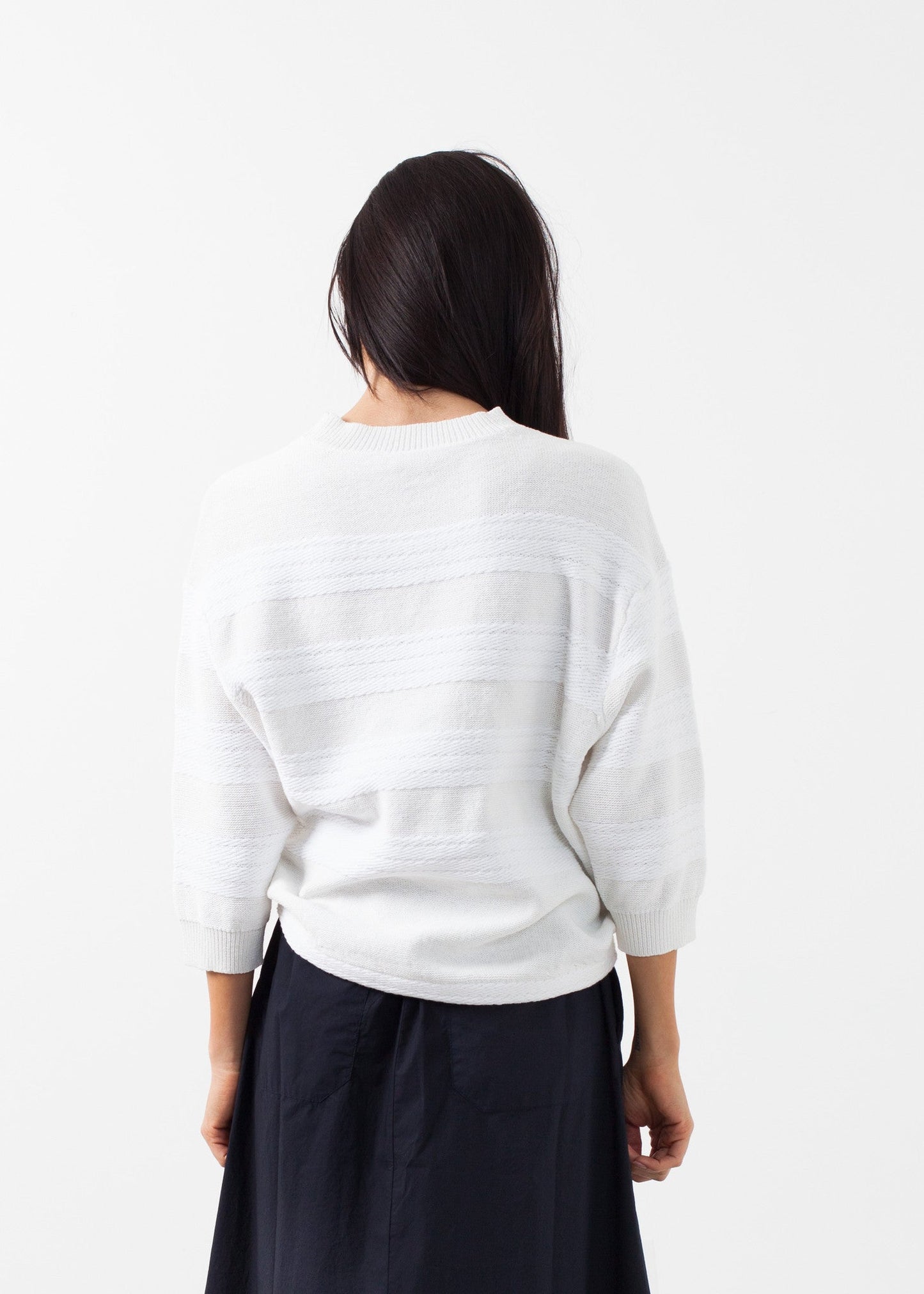 Maglione a righe larghe