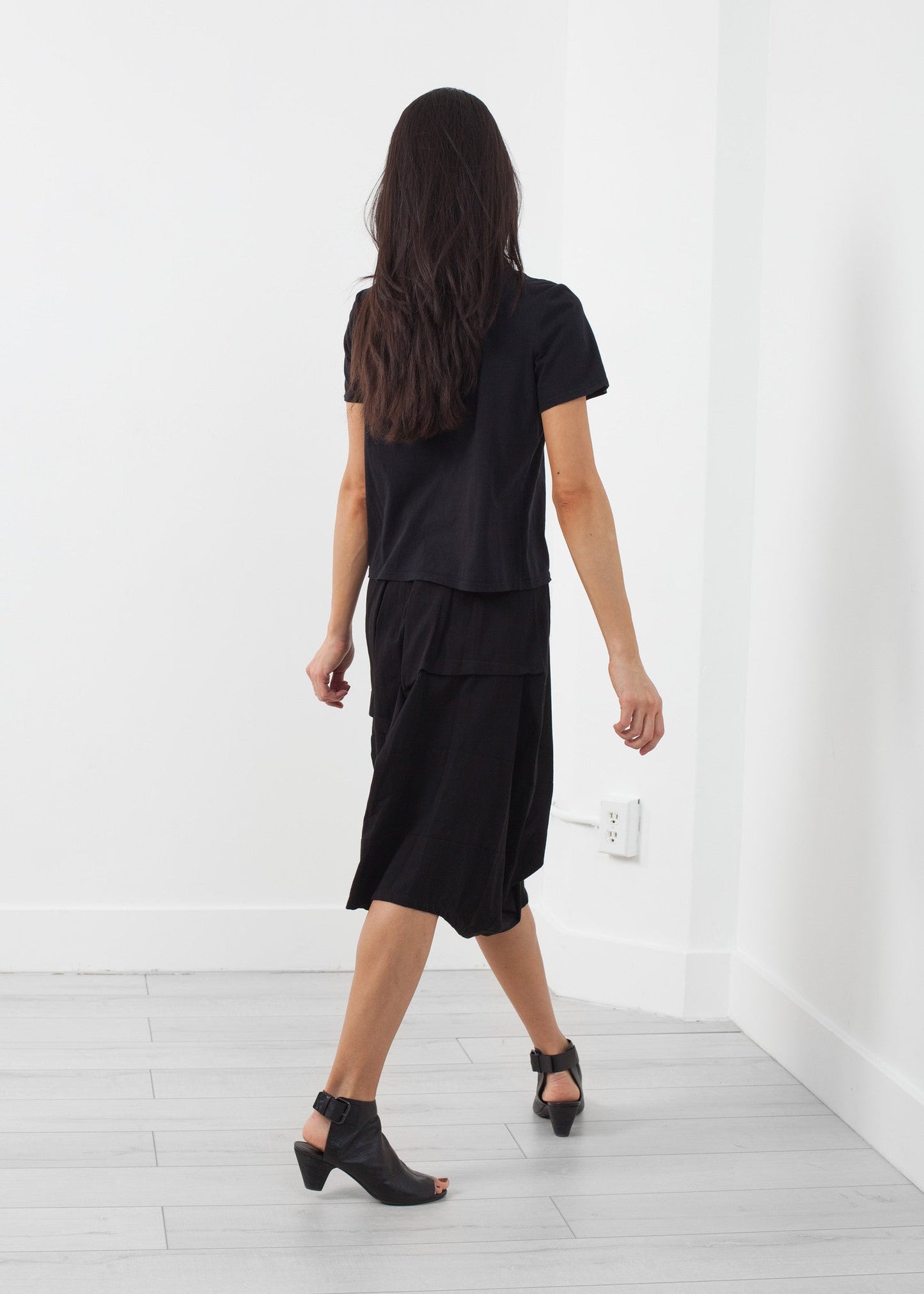 Blusa a doppio collo