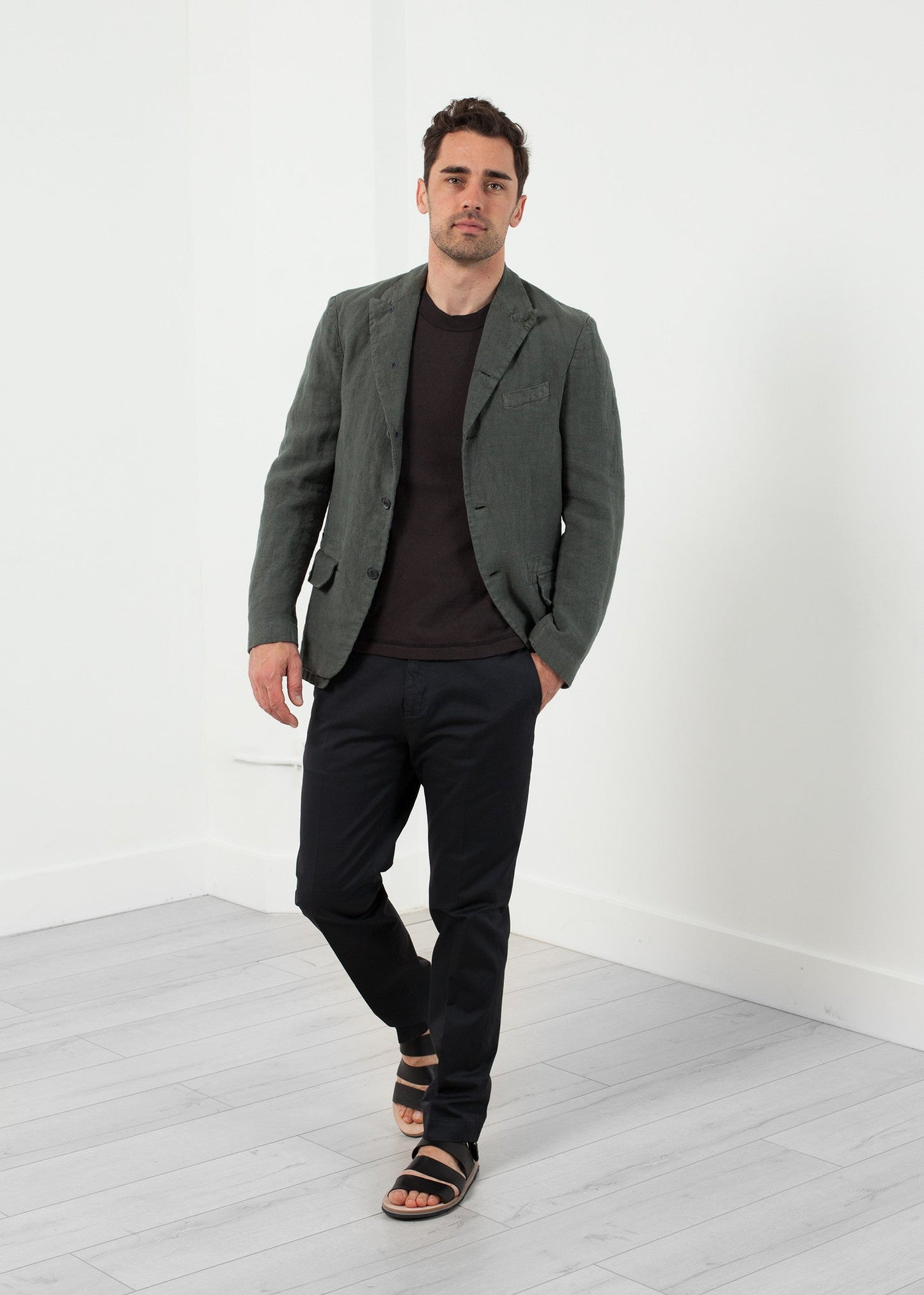 Blazer in cotone a cinque bottoni