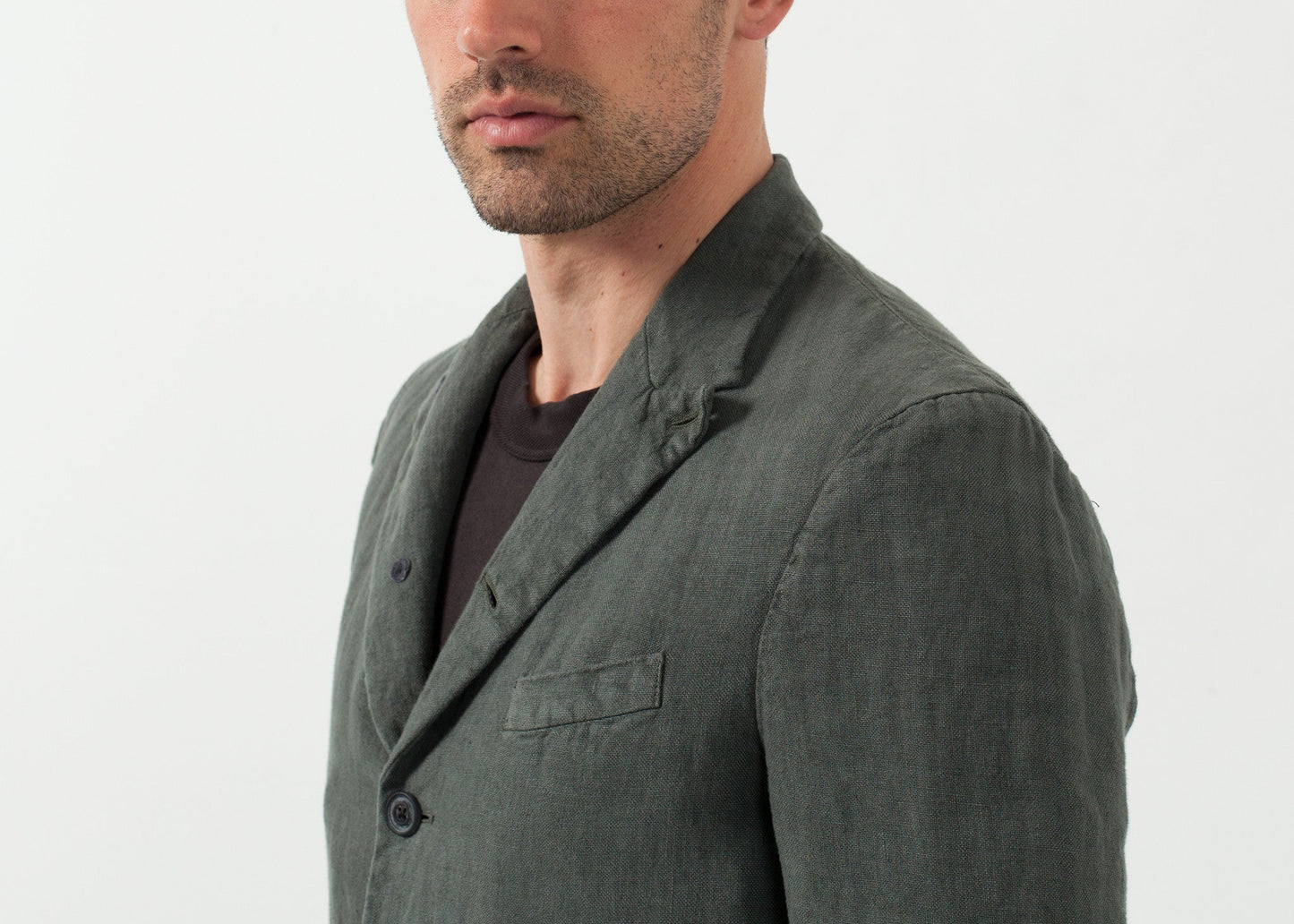 Blazer in cotone a cinque bottoni