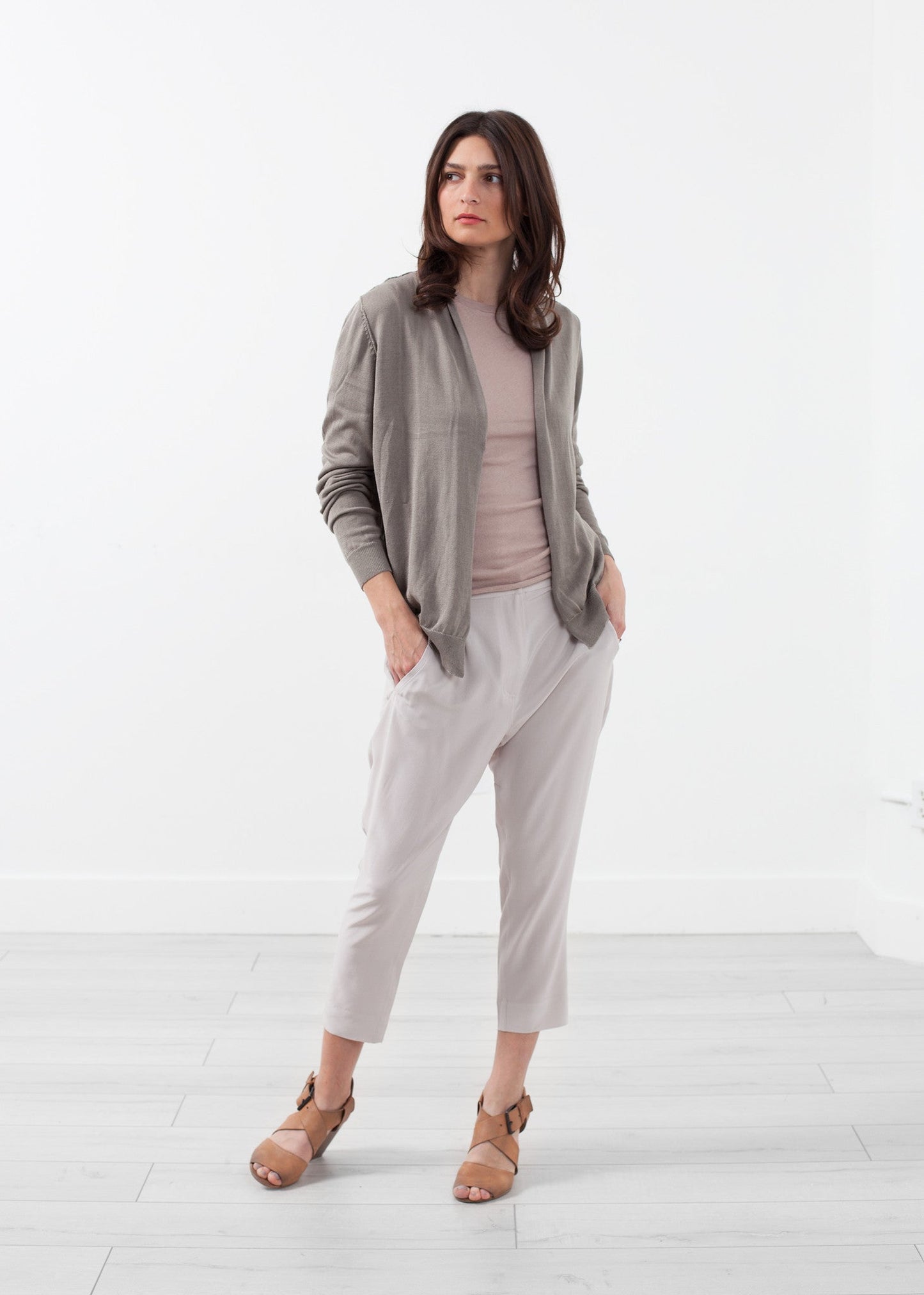 Cardigan sciallato