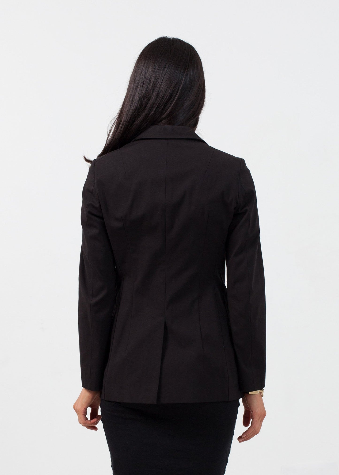 Blazer a doppia tasca in nero