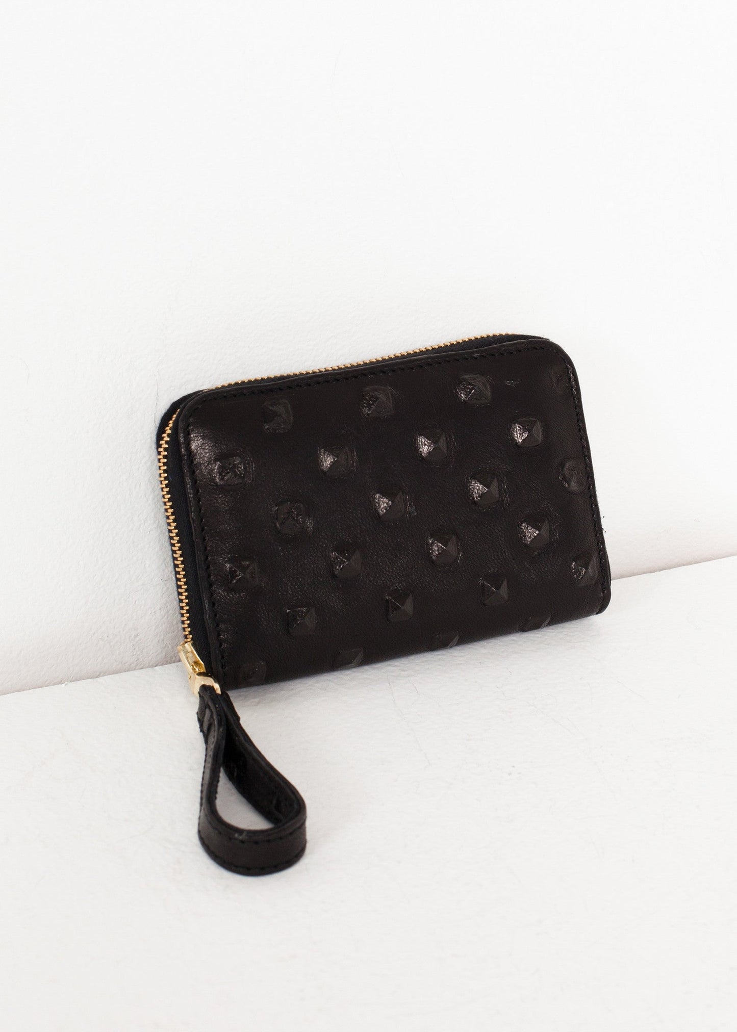 Portafoglio in pelle Elodie in nero
