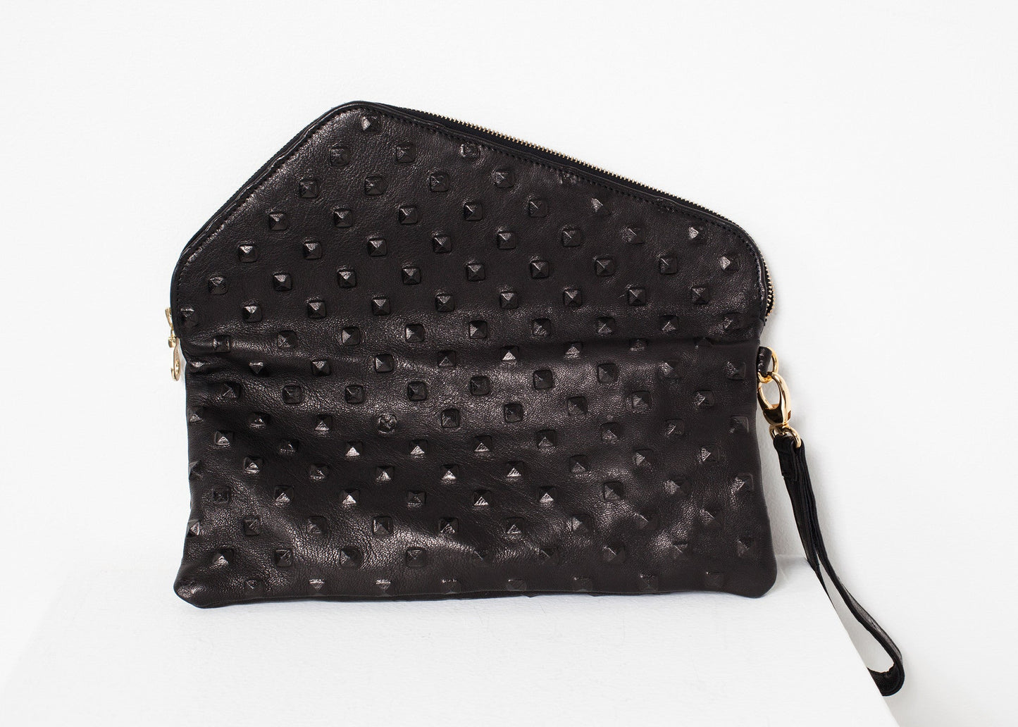 Pochette in pelle Roxanne in nero