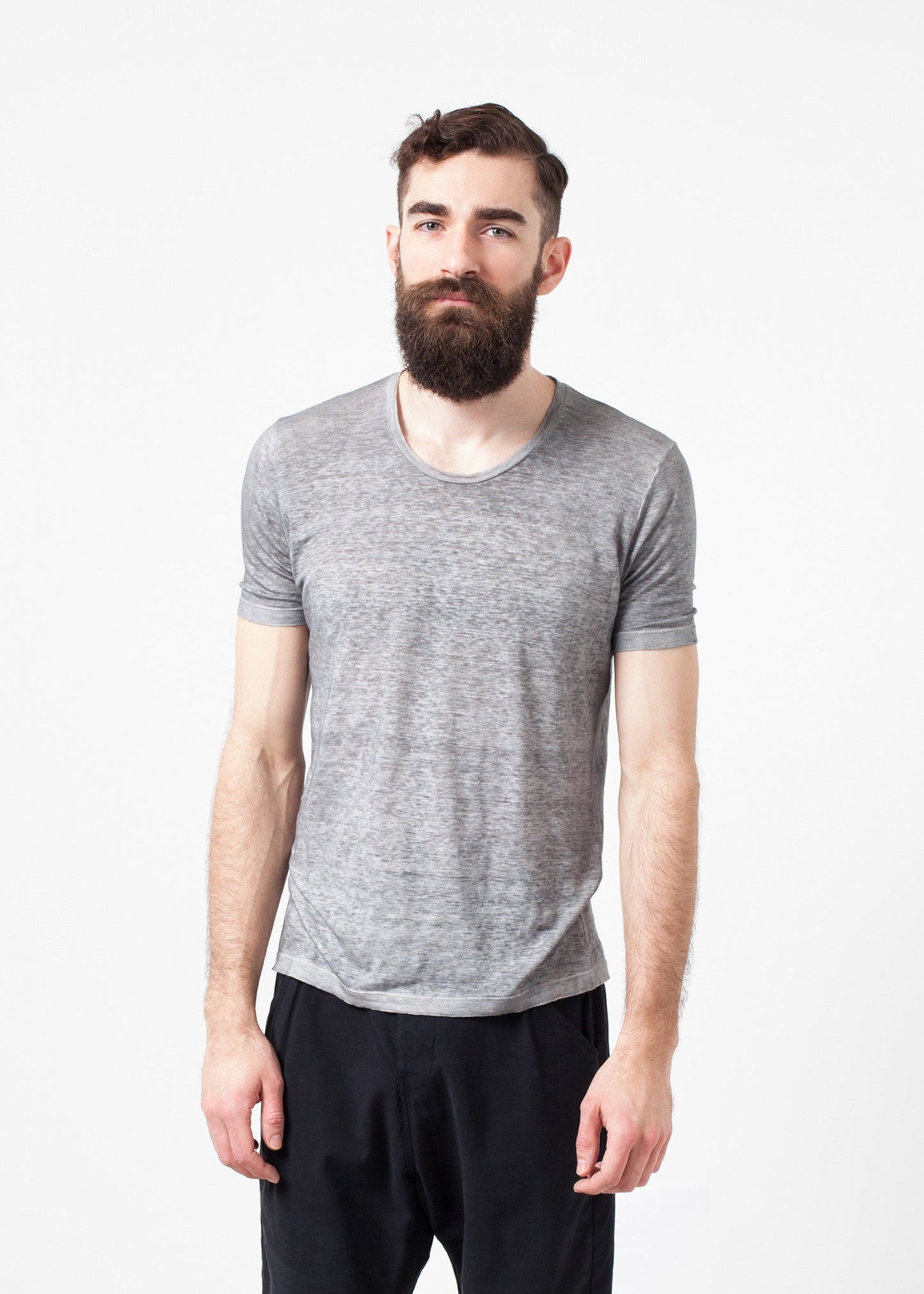 T-shirt in lino in delfino