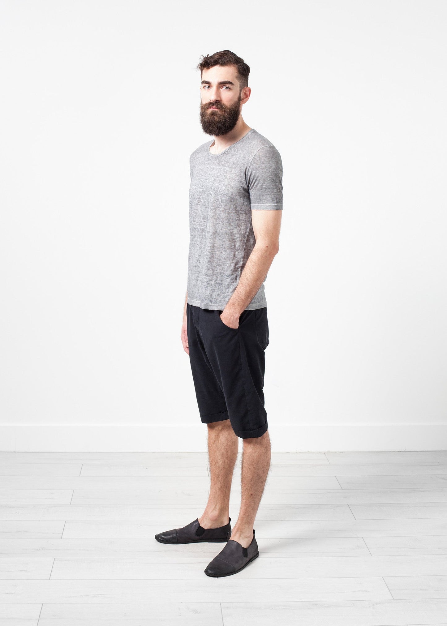 T-shirt in lino in delfino