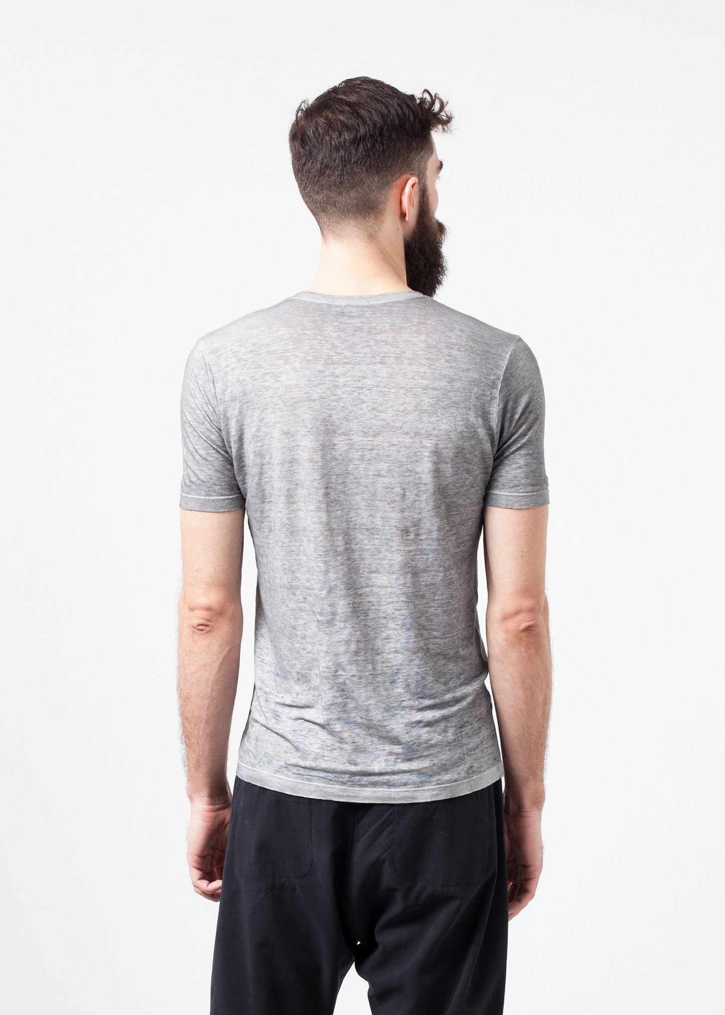 T-shirt in lino in delfino