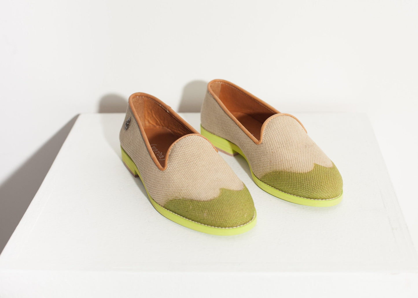 Mocassino Wingtip in lime