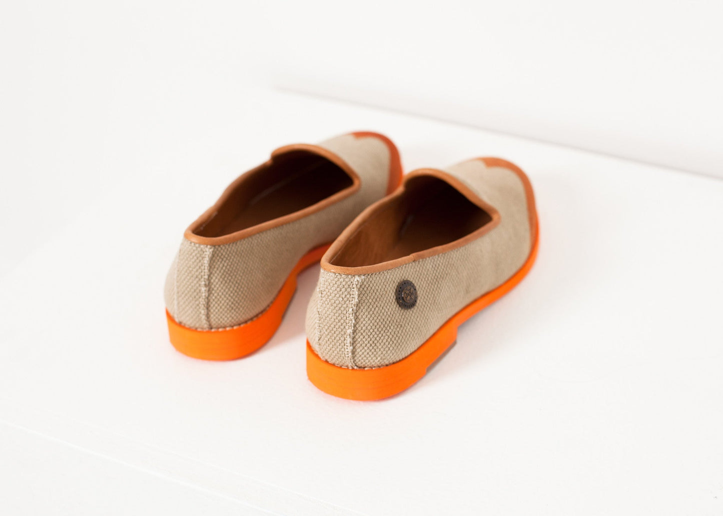 Mocassino Wingtip arancione