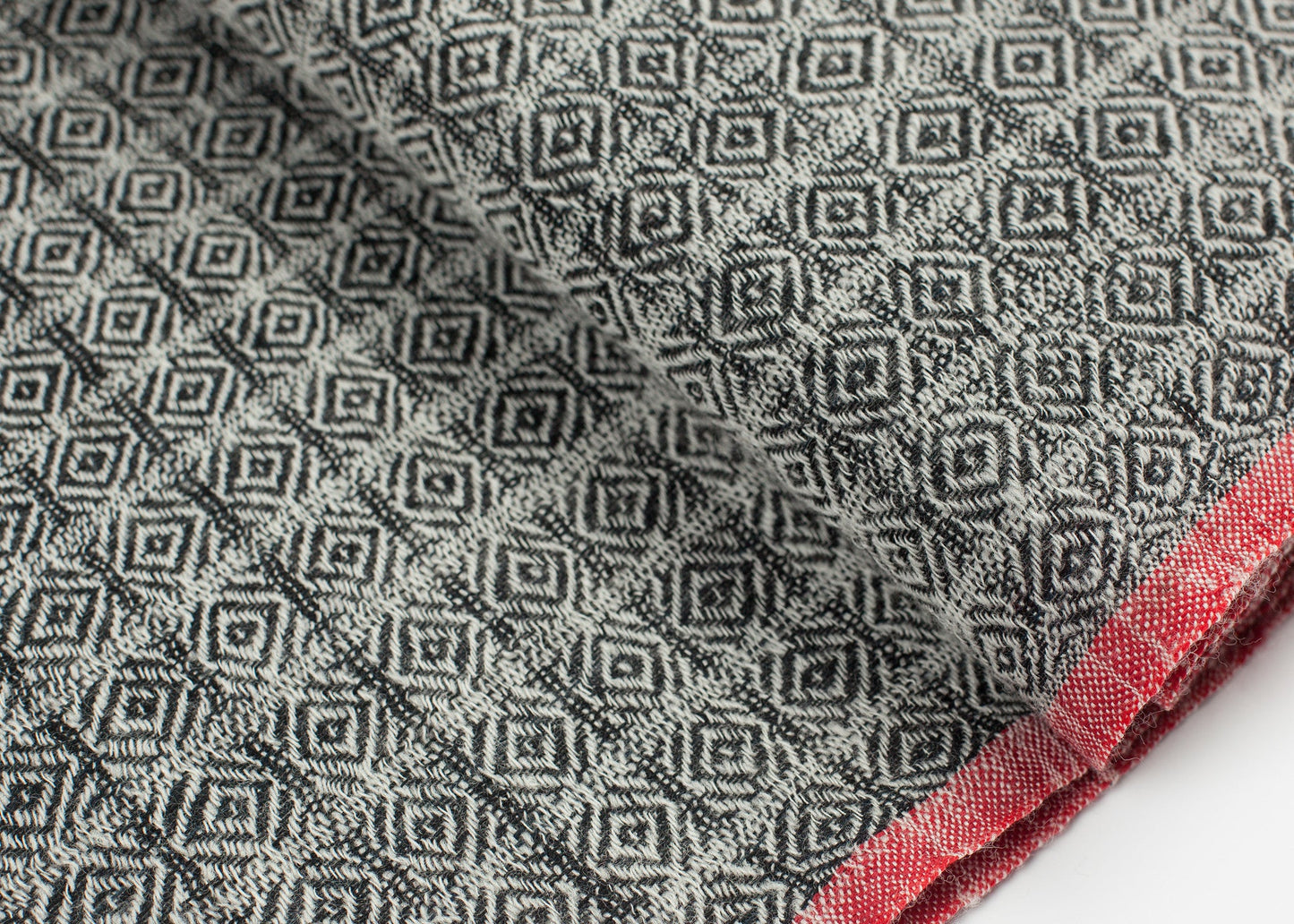 Sciarpa di diamanti in nero/naturale