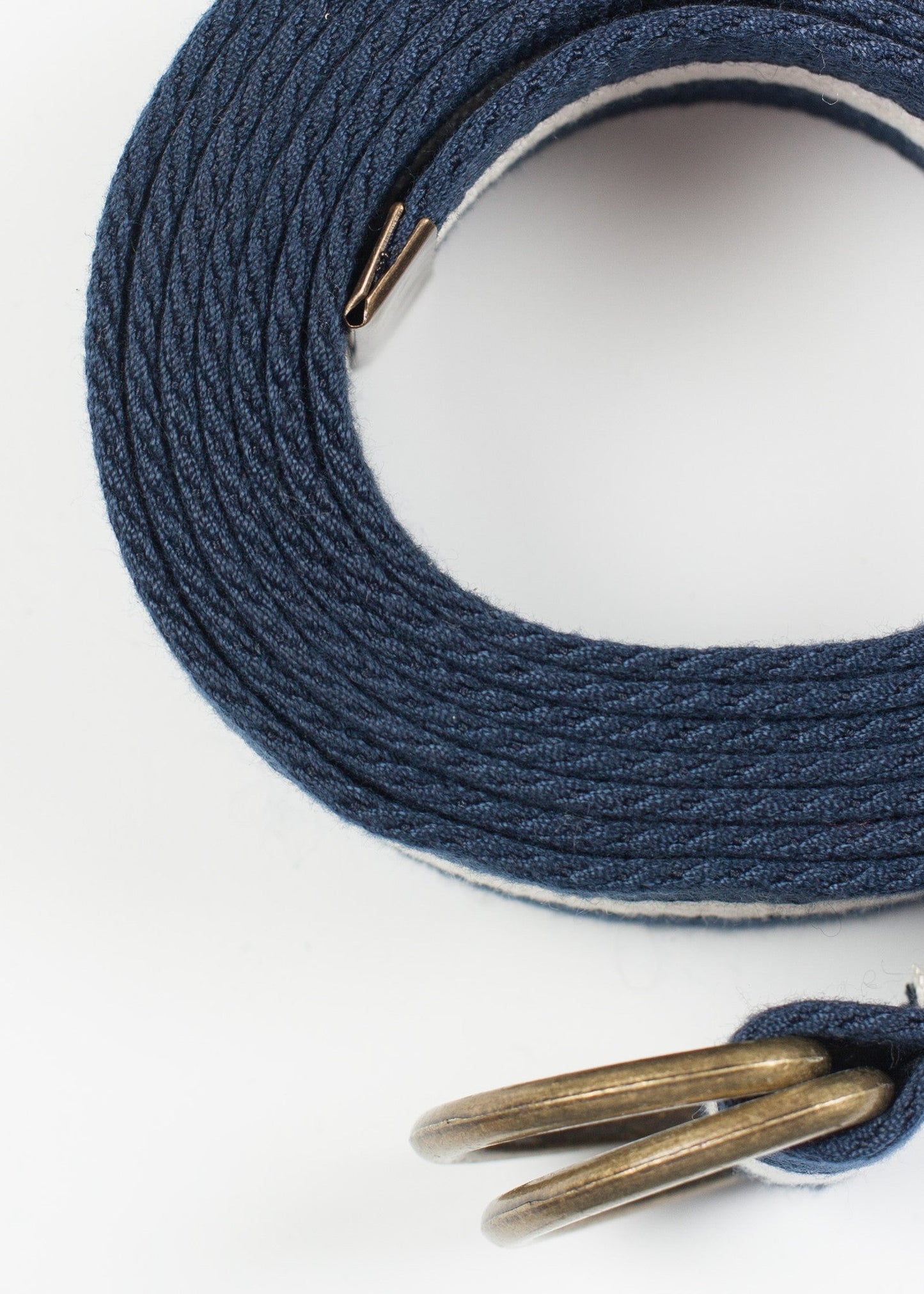 Cintura Web a righe in blu navy/bianco