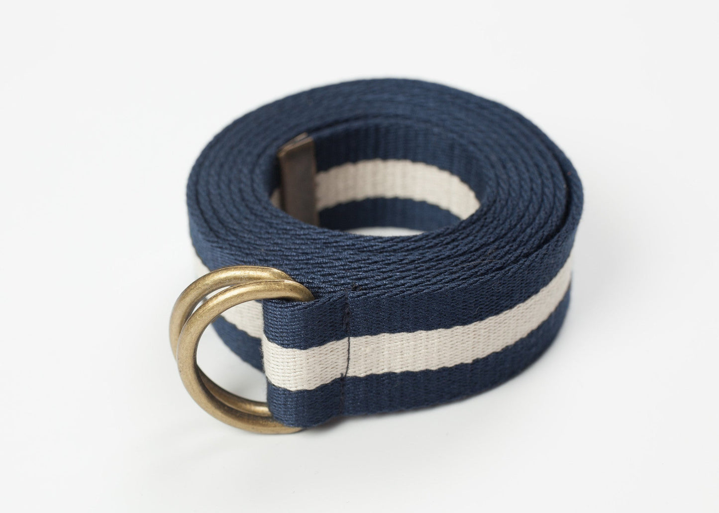 Cintura Web a righe in blu navy/bianco
