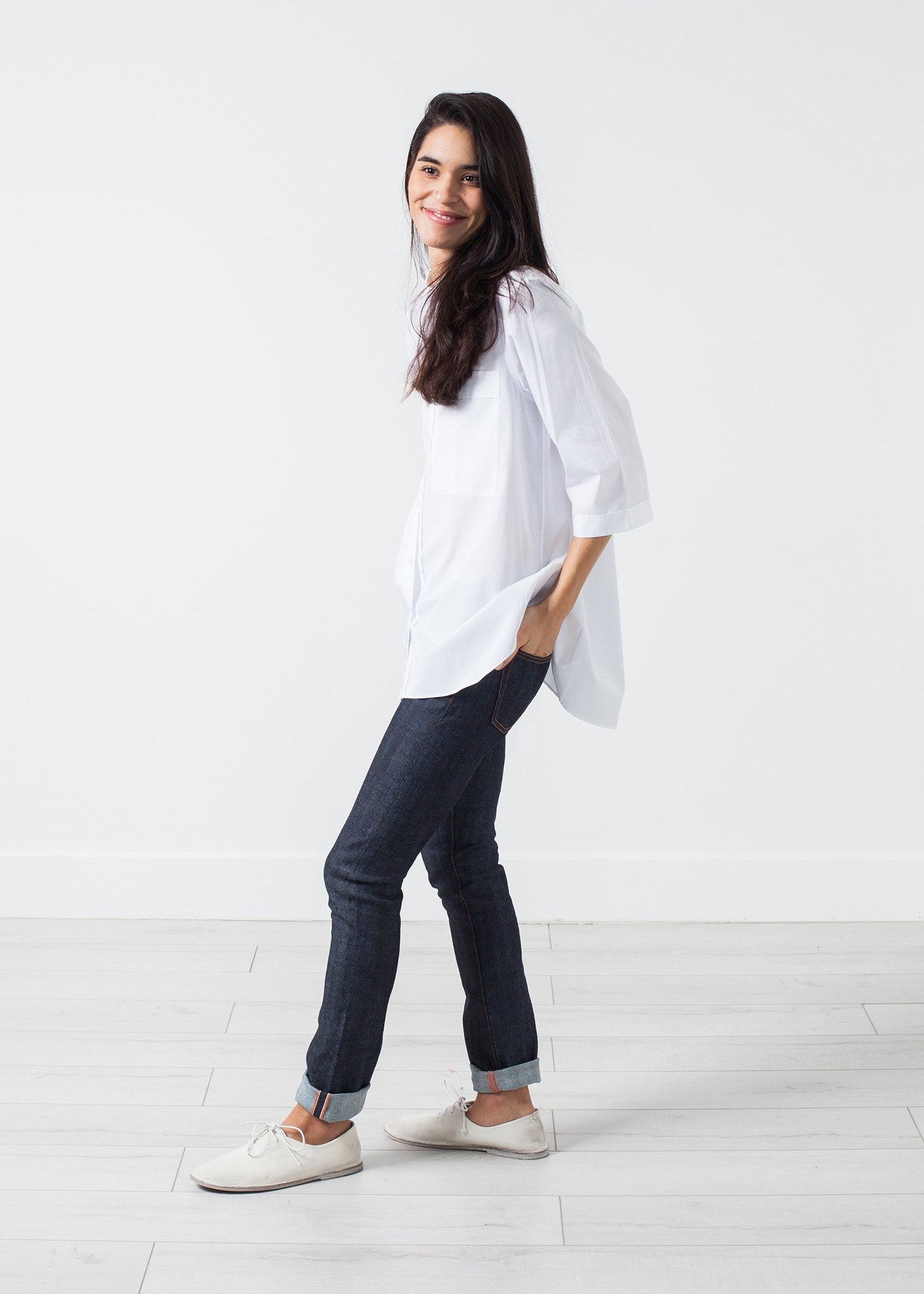 Jeans skinny elasticizzati in indaco
