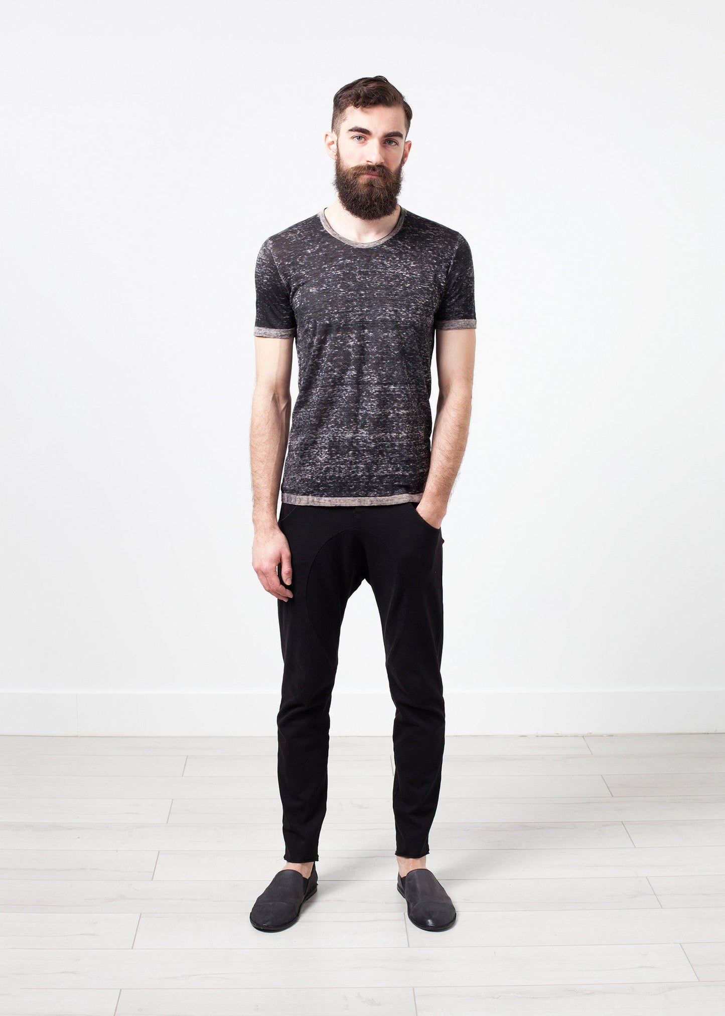 T-shirt in lino in corda