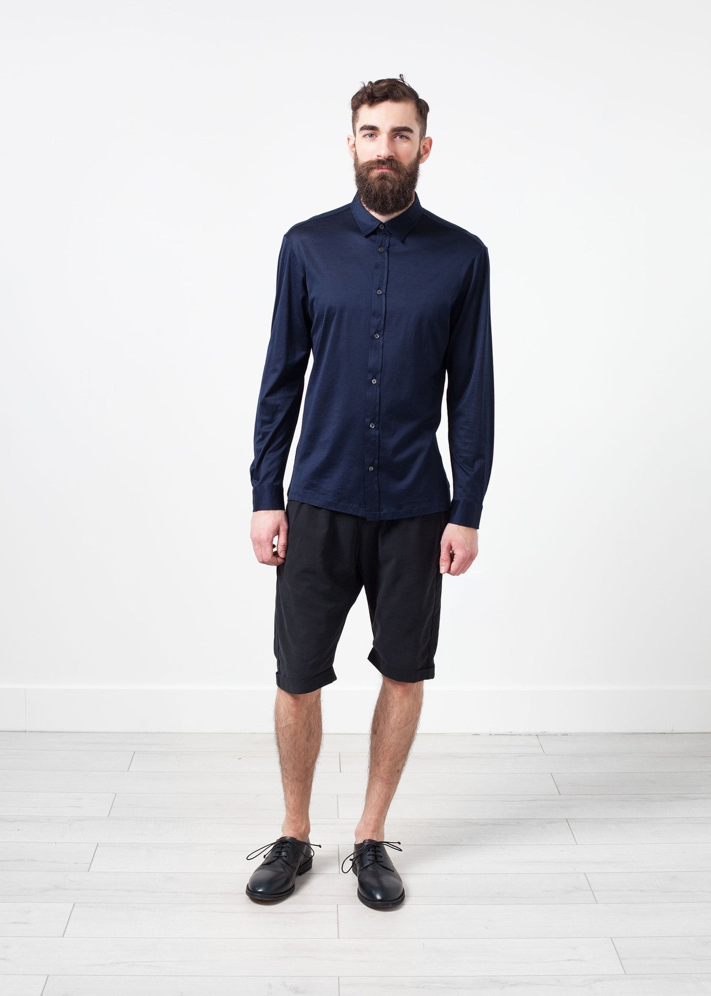 Scozia Button-Up in blu marino