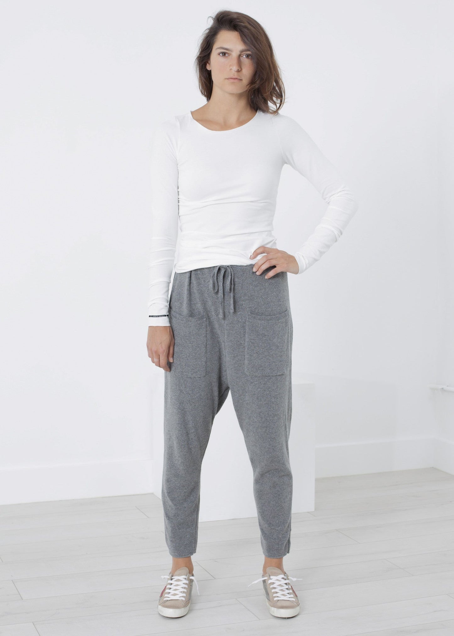 T-shirt elasticizzata al latte 