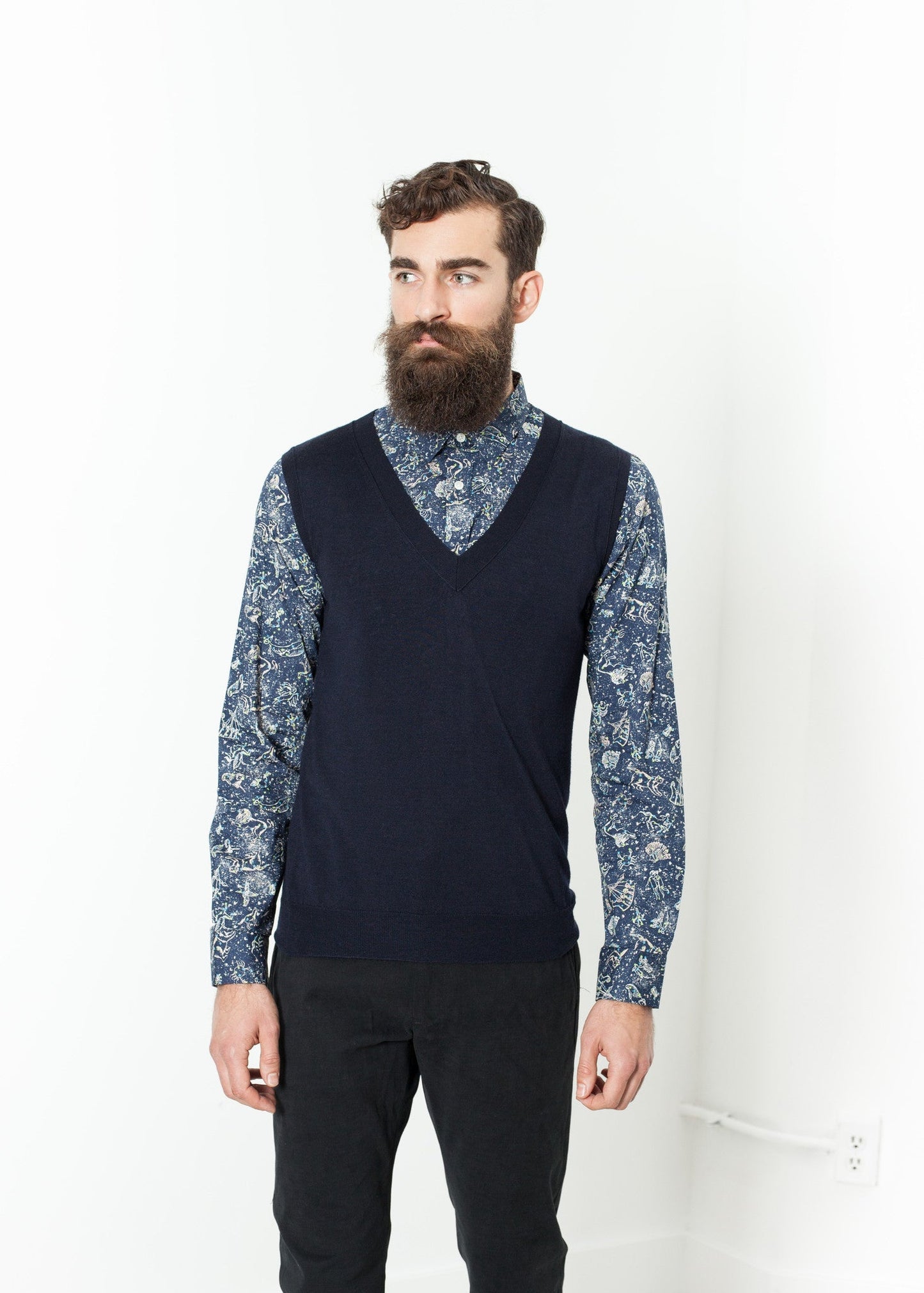 Gilet di base in blu marino