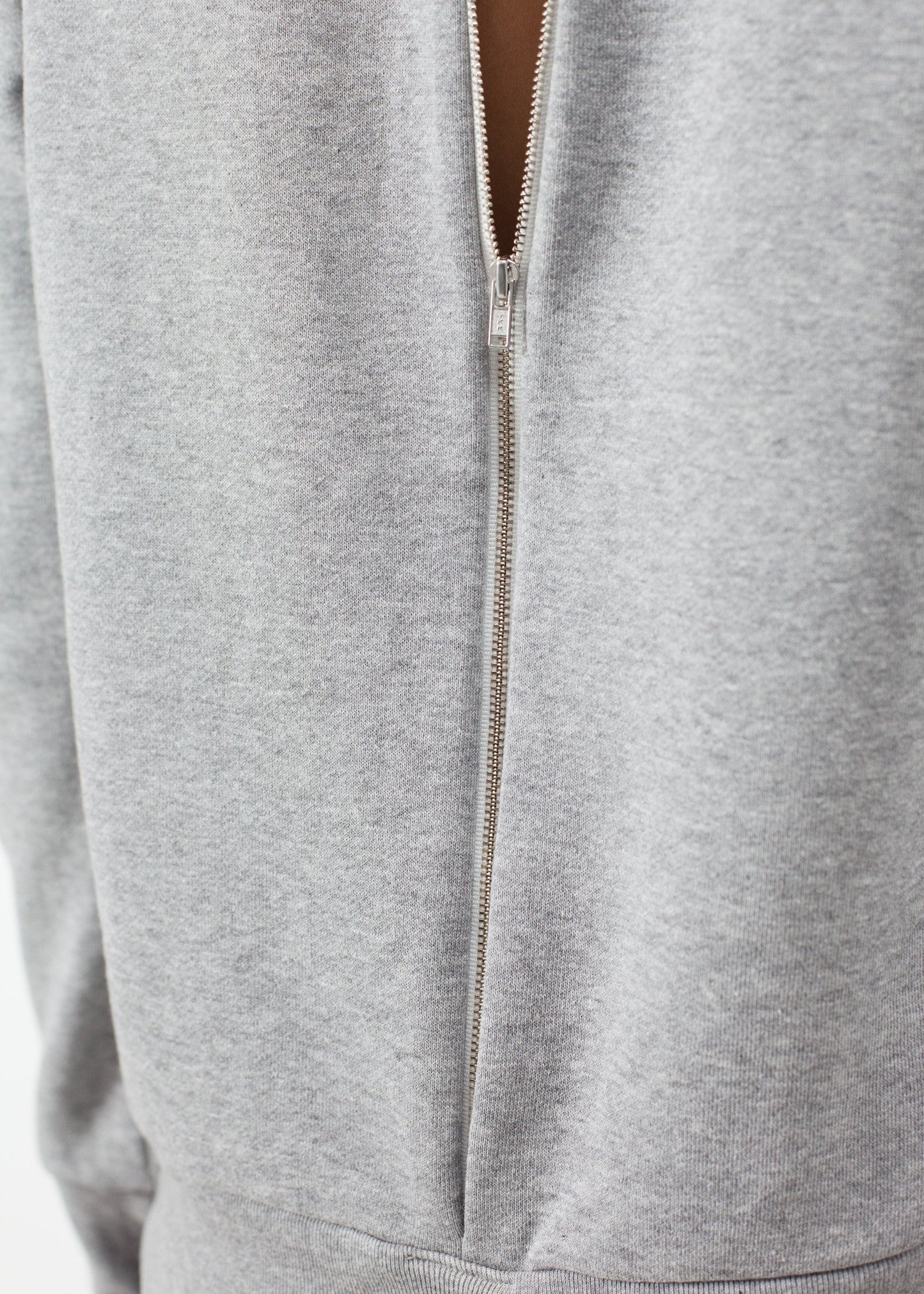 Felpa Loopwheeler in grigio