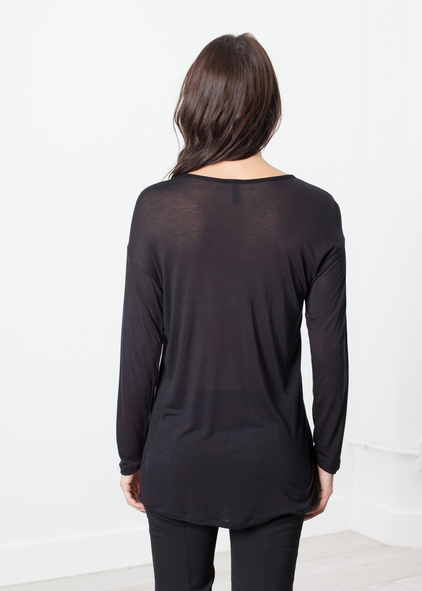 Maglietta Laurier in nero/blu marino