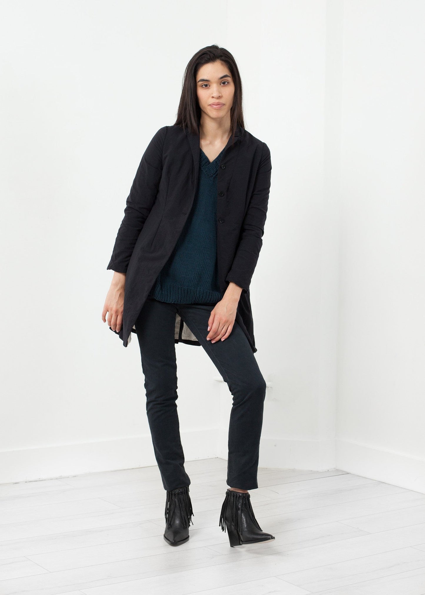 Giacca lunga in nylon