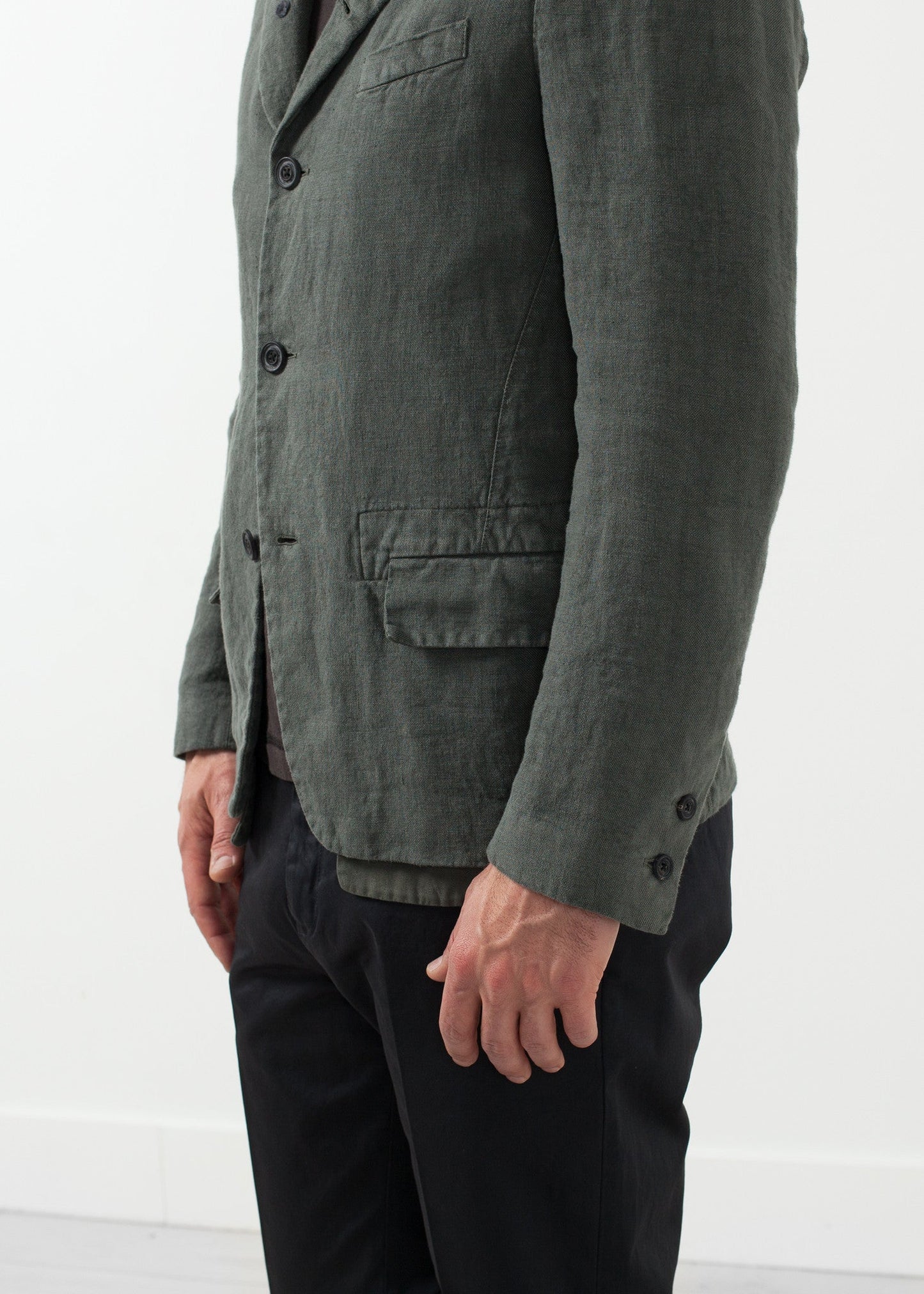 Blazer in cotone a cinque bottoni