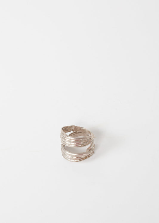 Anello a spirale d'argento in sterline