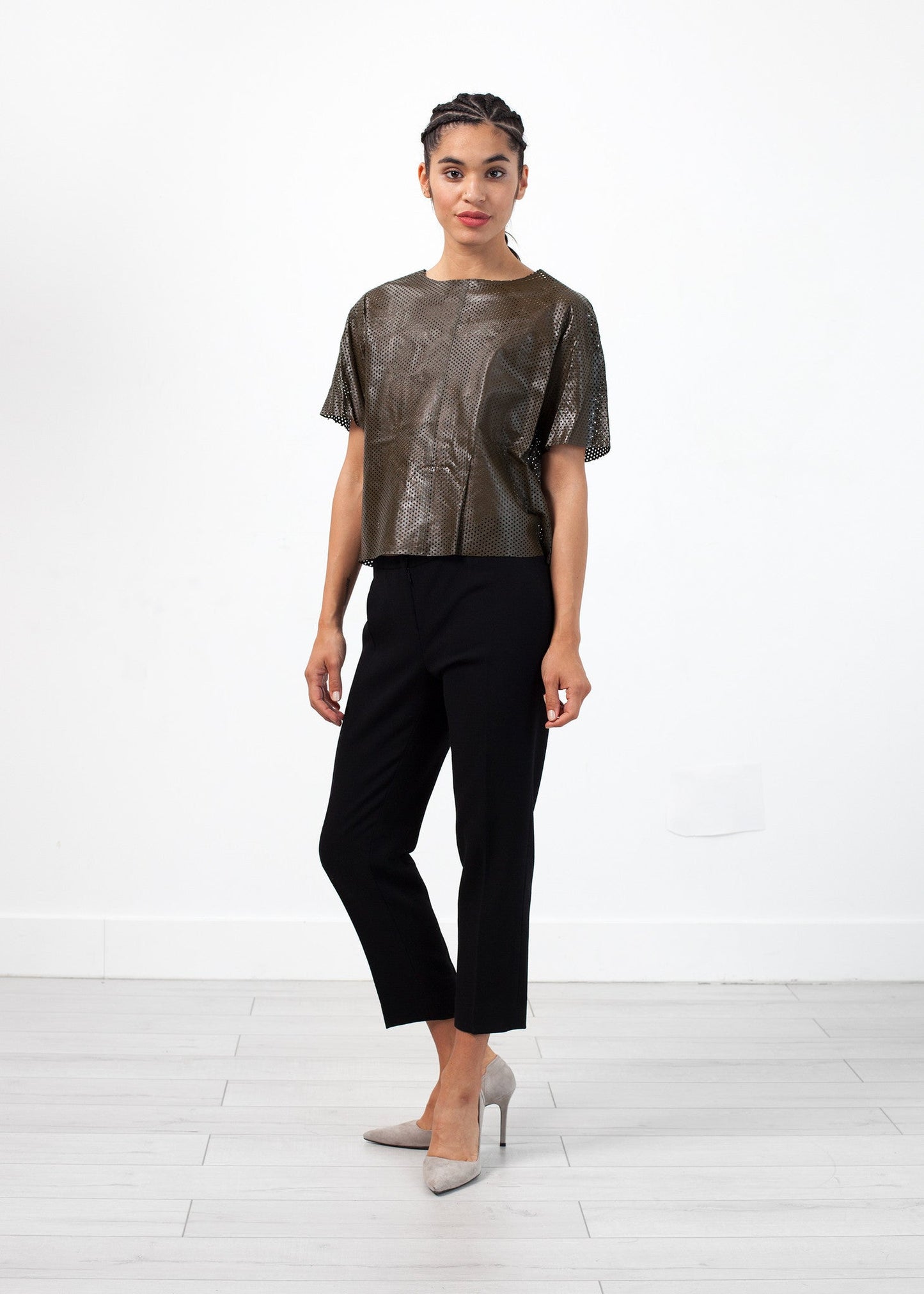 Pantalone in crêpe di lana