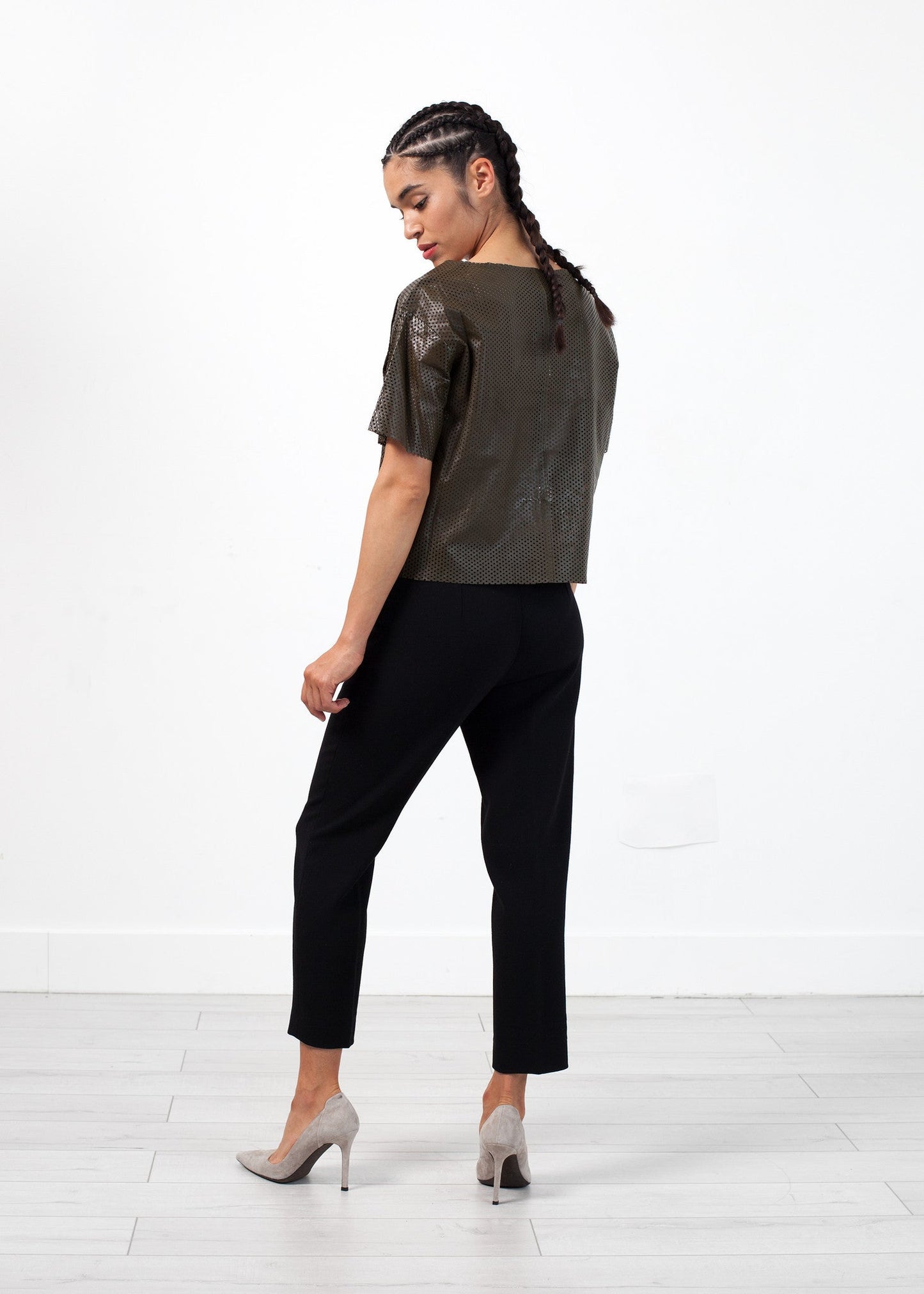 Pantalone in crêpe di lana