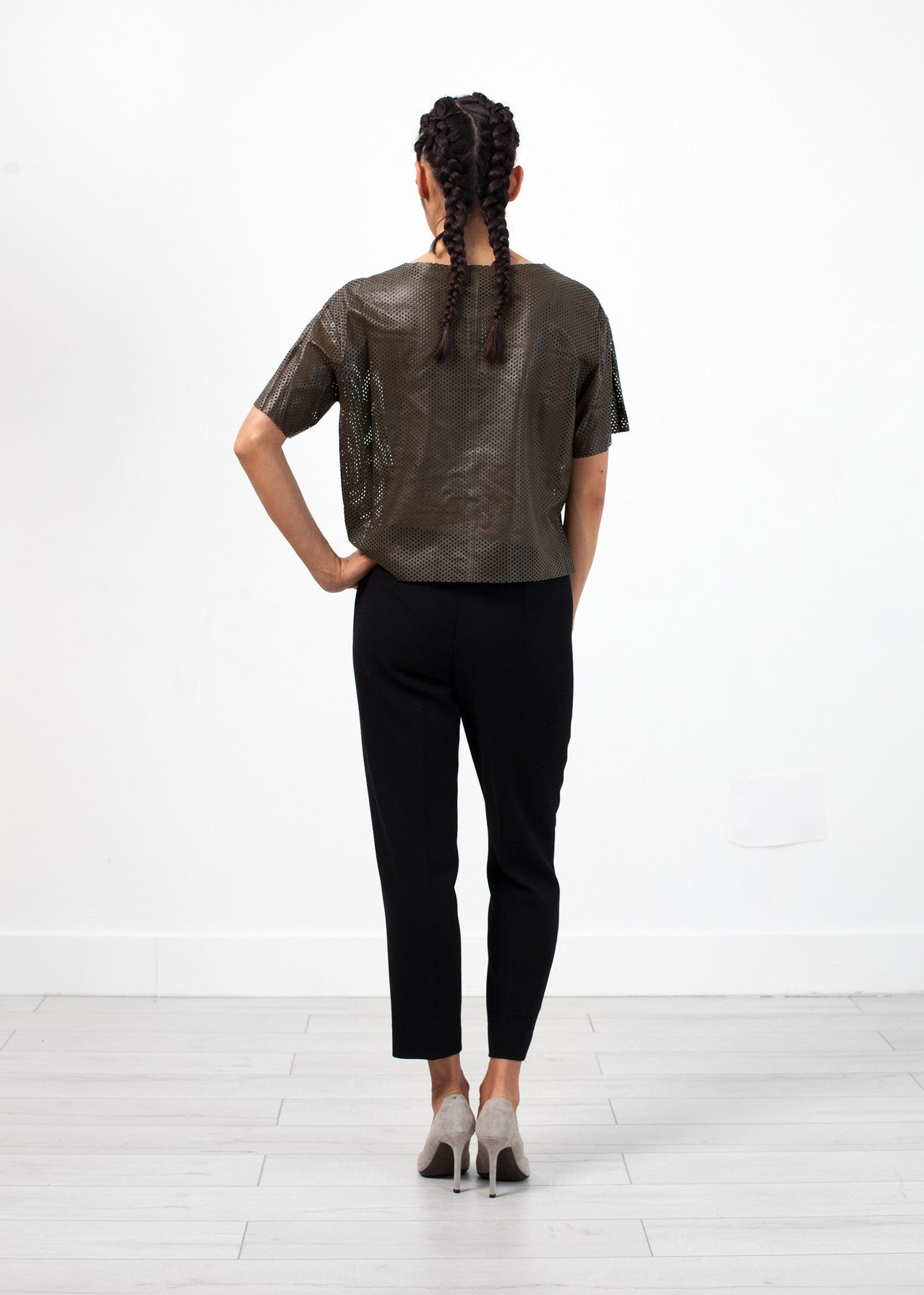 Pantalone in crêpe di lana