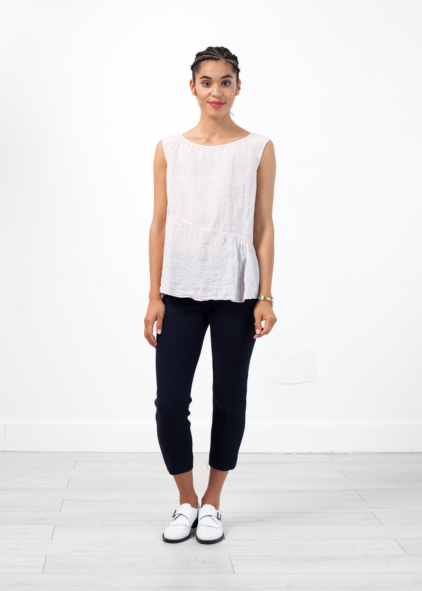 Pantalone in crêpe di lana