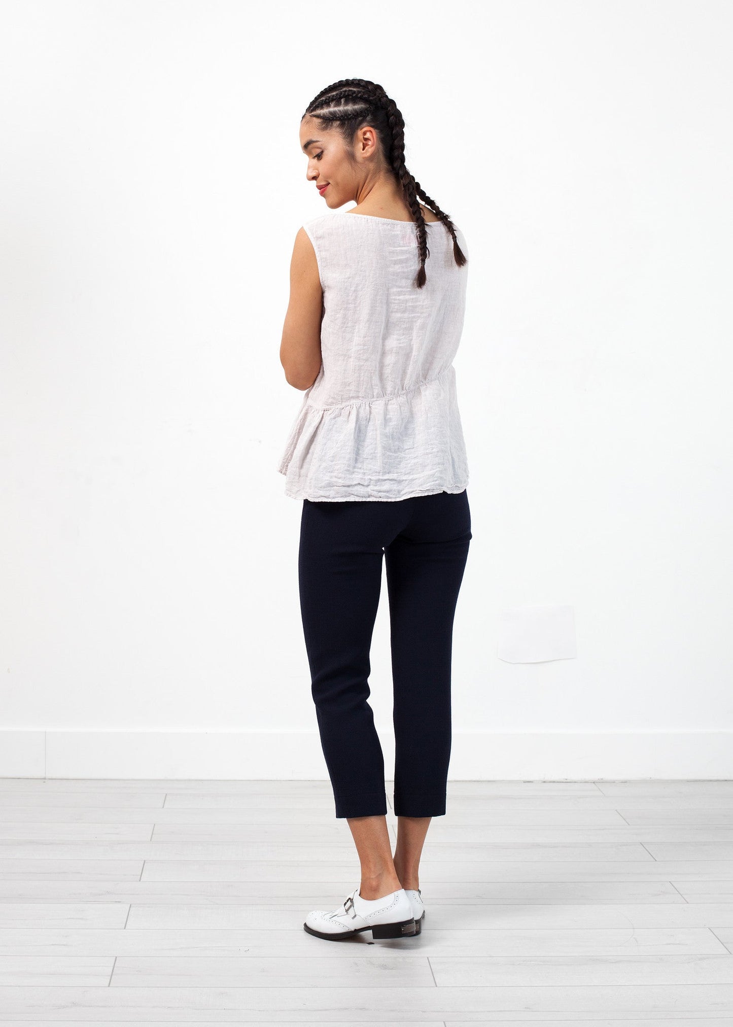 Pantalone in crêpe di lana