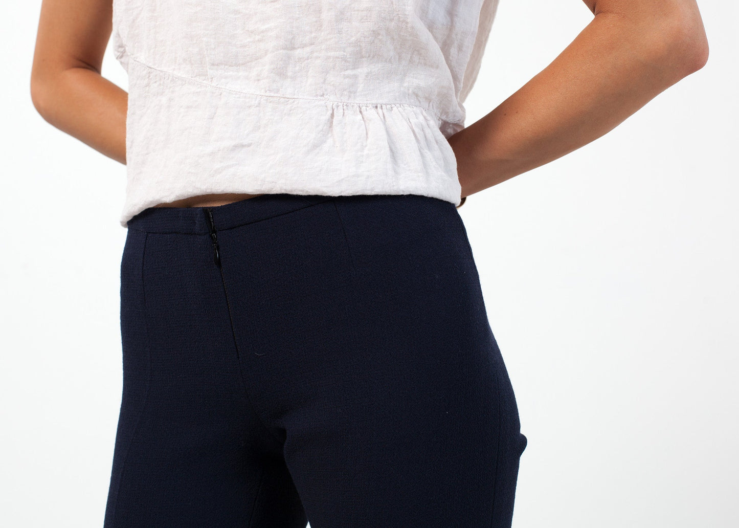 Pantalone in crêpe di lana