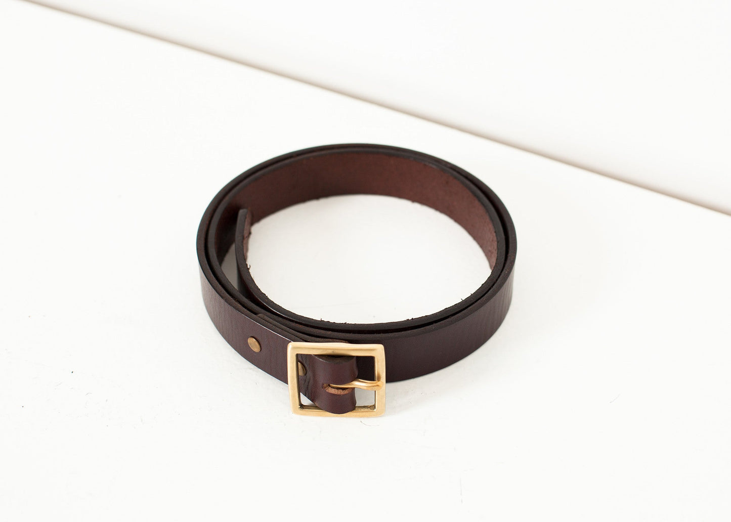 Cintura semplice in marrone